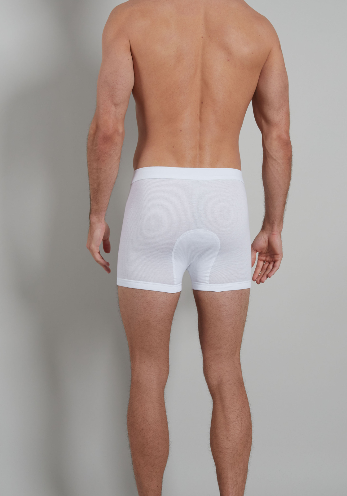 Gotzburg heren boxer lang doppelripp met gulp (1-pack), wit Gotzburg heren boxer lang doppelripp met gulp (1-pack), wit