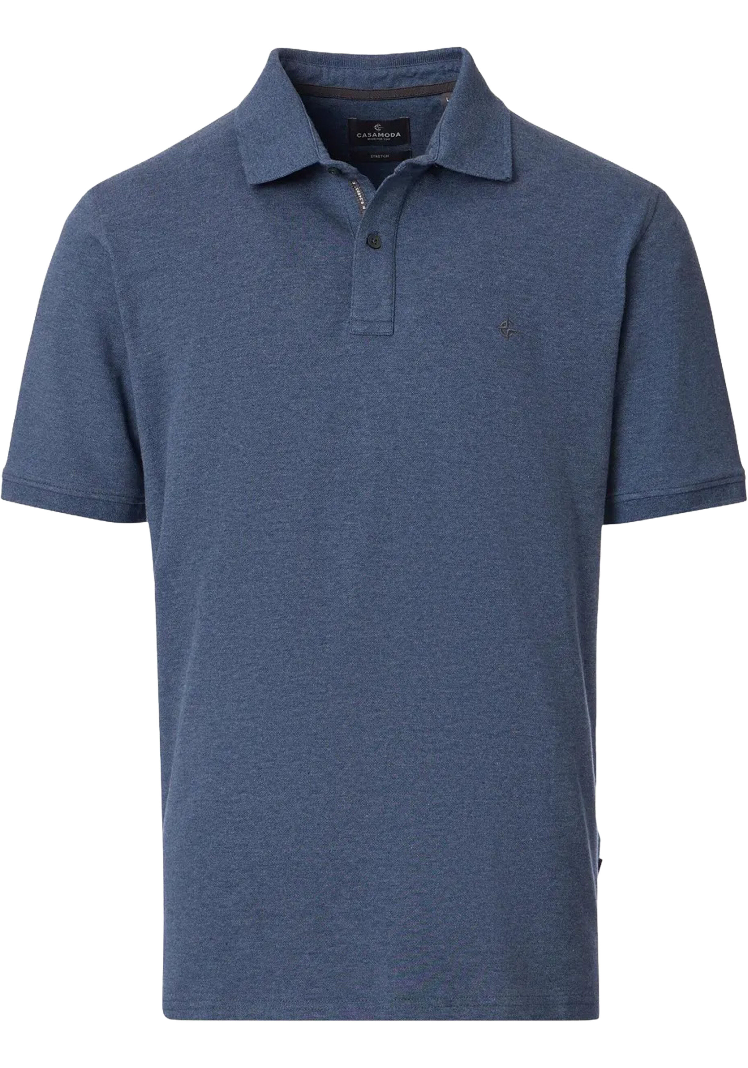CASA MODA comfort fit heren polo, aqua