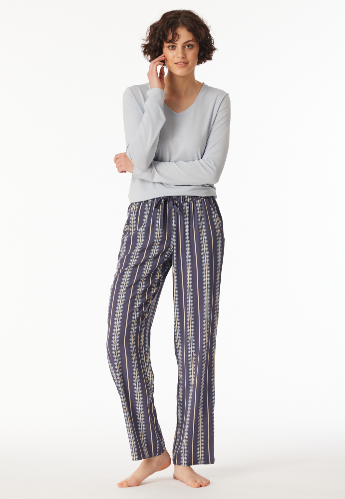 SCHIESSER dames Mix+Relax Pantalon, dames loungebroek, multicolour gestreept