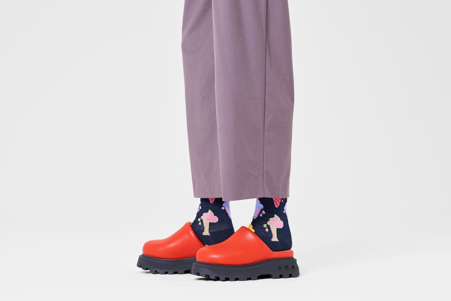 Happy Socks Ice Cream Sock, unisex sokken, navy