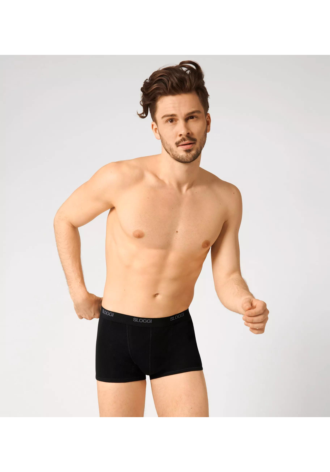 image-23 Sloggi Men Basic Short, heren boxershort korte pijp (1-pack), zwart