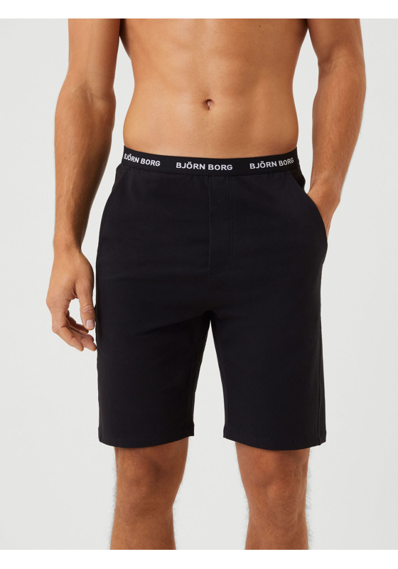 Bjorn Borg Core Loungewear Shorts, heren loungebroek kort, zwart Bjorn Borg Core Loungewear Shorts, heren loungebroek kort, zwart
