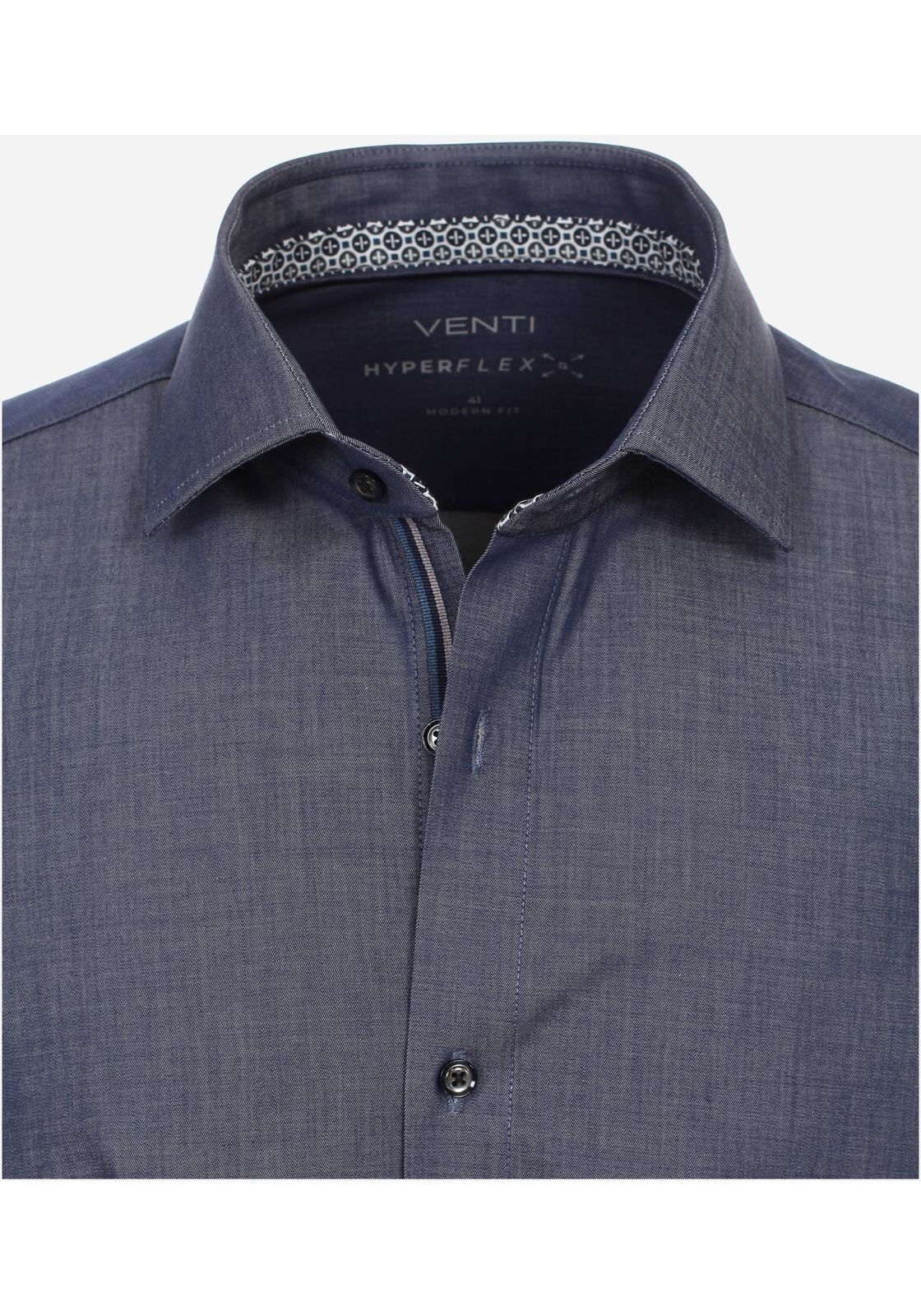 image_5_dd7b8d0241a6ba924495ef6b3eae905djpgautoformatbgF3F3F3blend-alpha100blend-colorF3F3F3blend-modedarkenfitclampp VENTI modern fit overhemd, twill, blauw