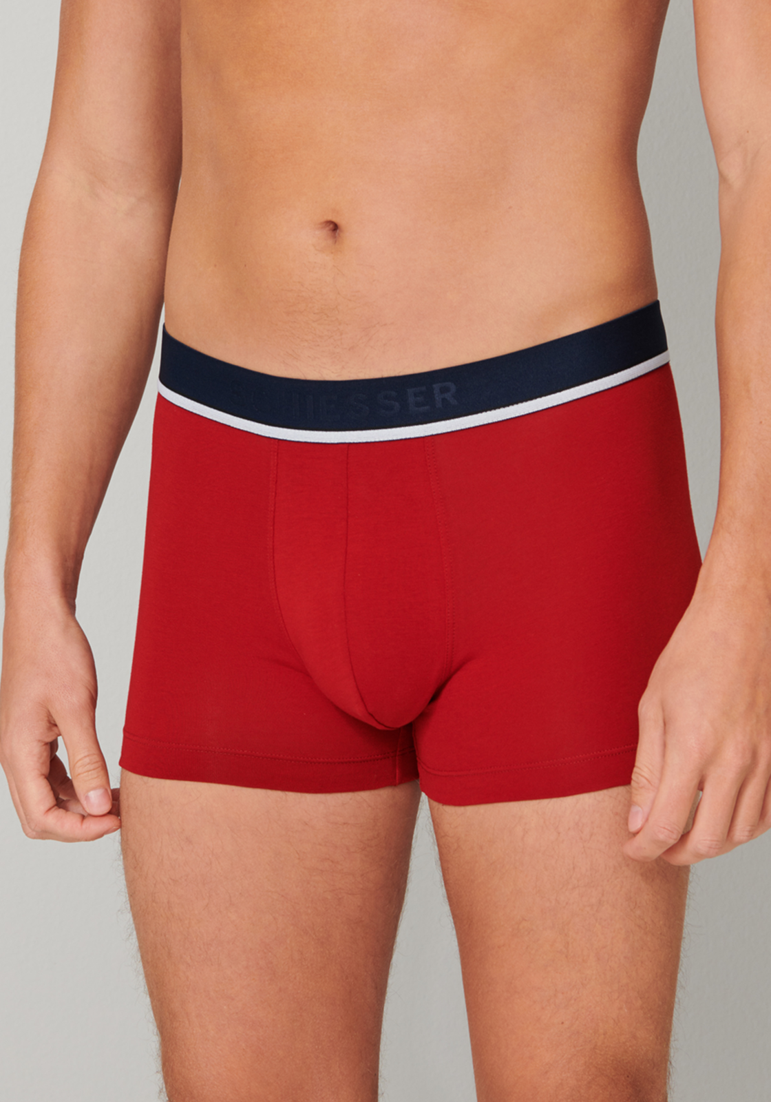 4-4007065800206-schiesser-shorts_HR SCHIESSER 95/5 shorts (3-pack), grijs, blauw en rood