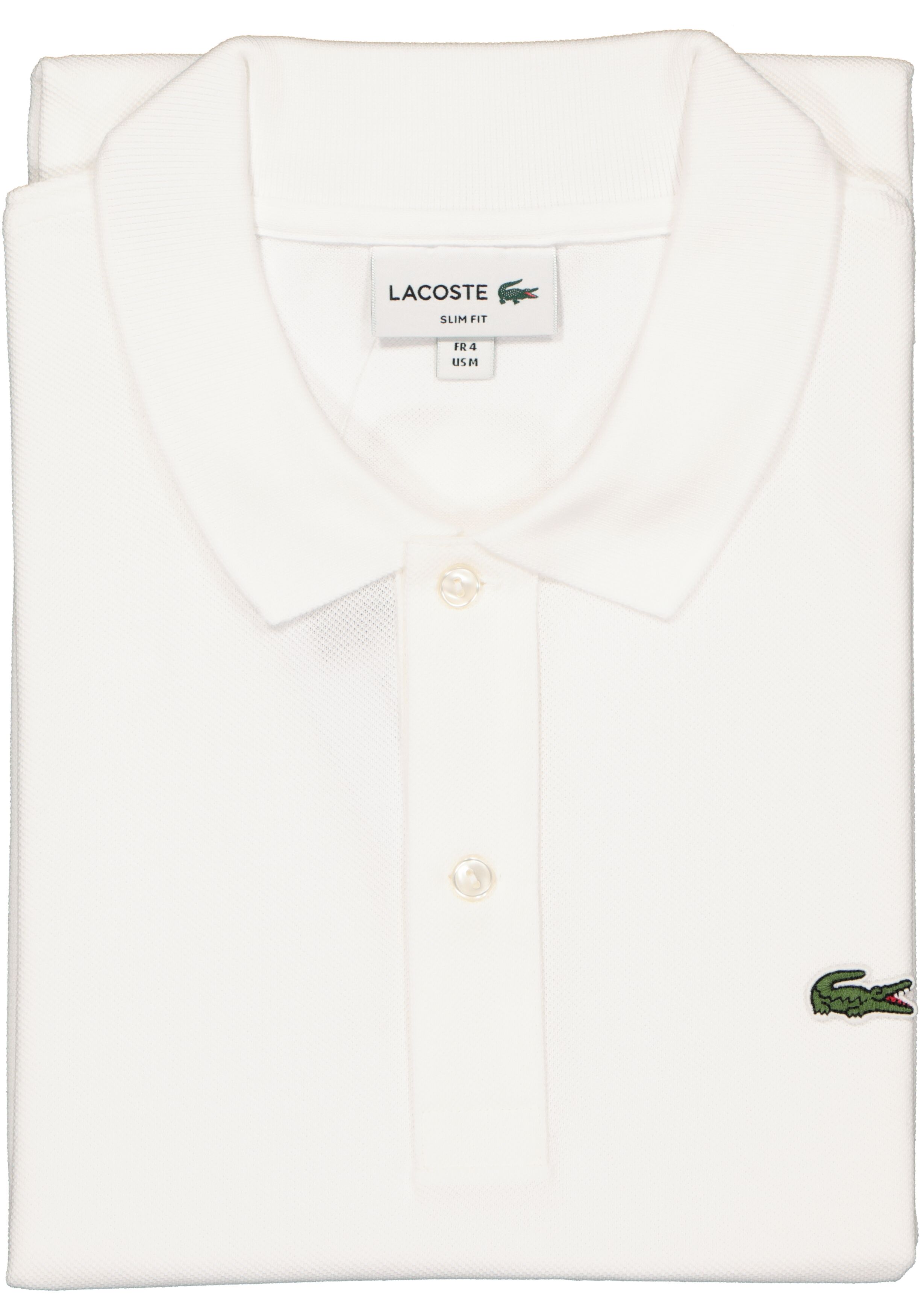 Lacoste Slim Fit polo, wit