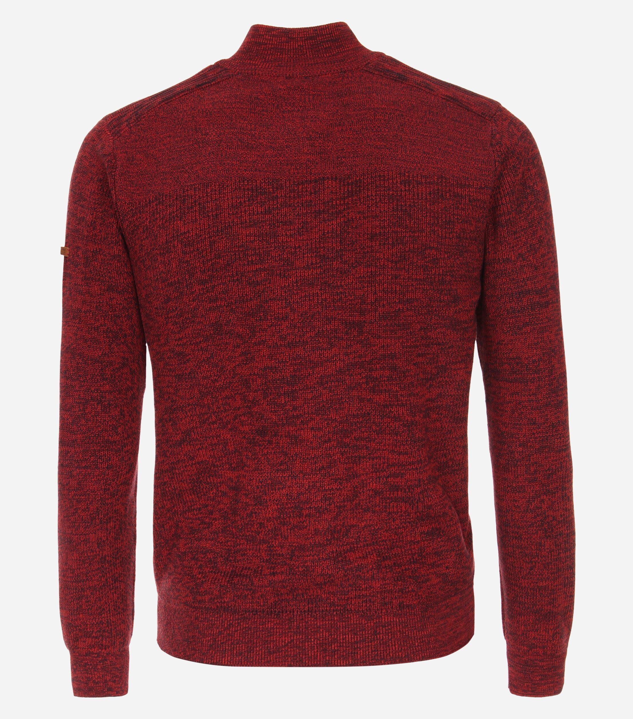 Redmond heren vest katoenmengsel, opstaande kraag, rood (middeldik)