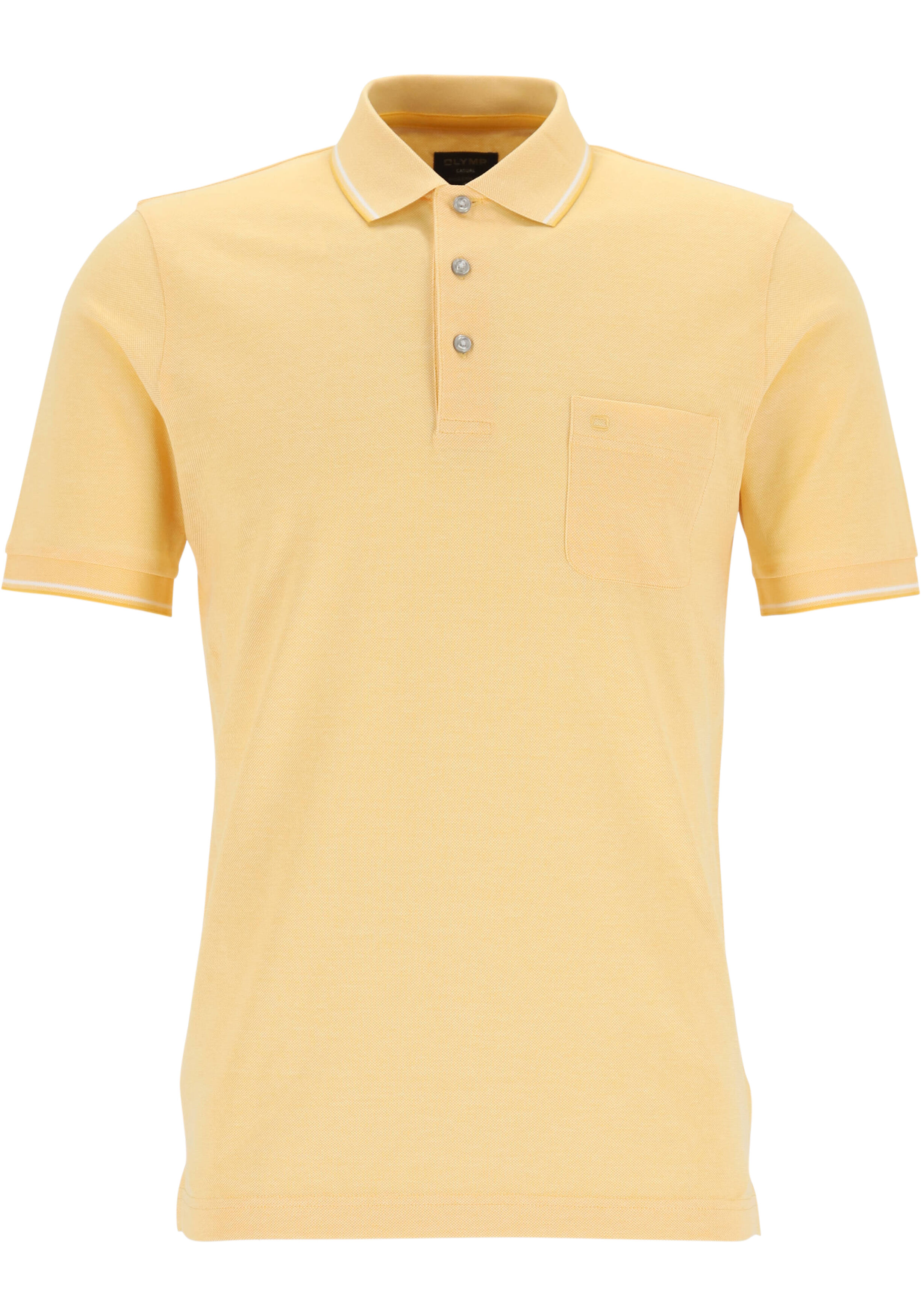OLYMP Polo Casual, modern fit polo, geel