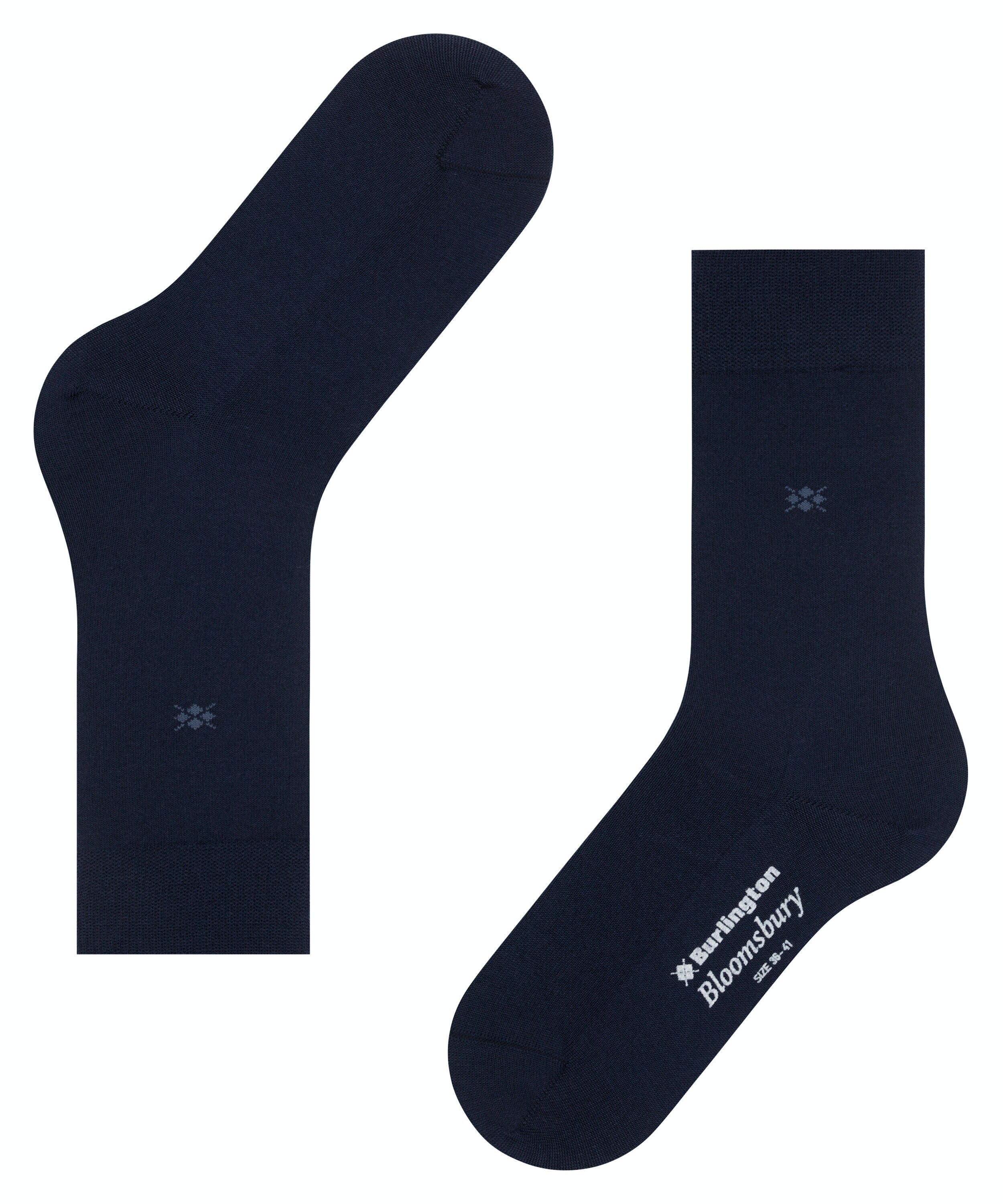Burlington Bloomsbury damessokken, blauw (marine)