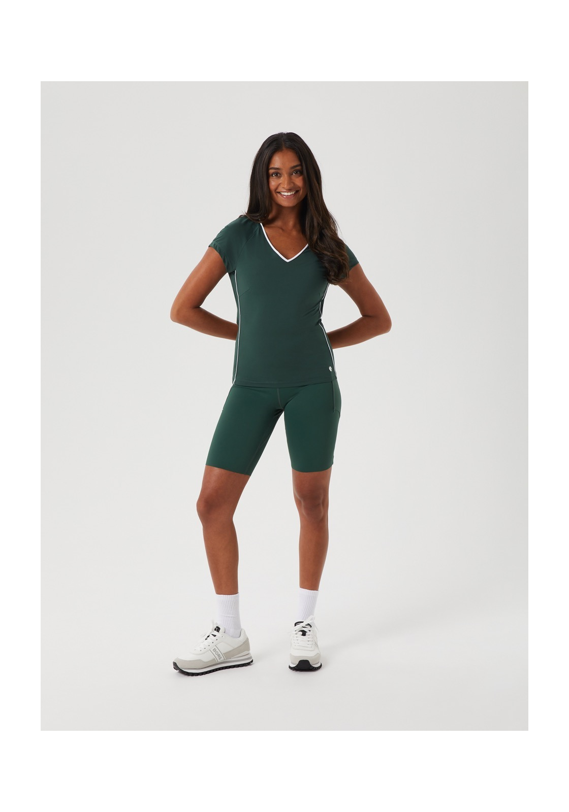 image_4_10003247_GN006_3jpgts2023102410292 Bjorn Borg dames Ace Biker Shorts, dames broek kort, groen