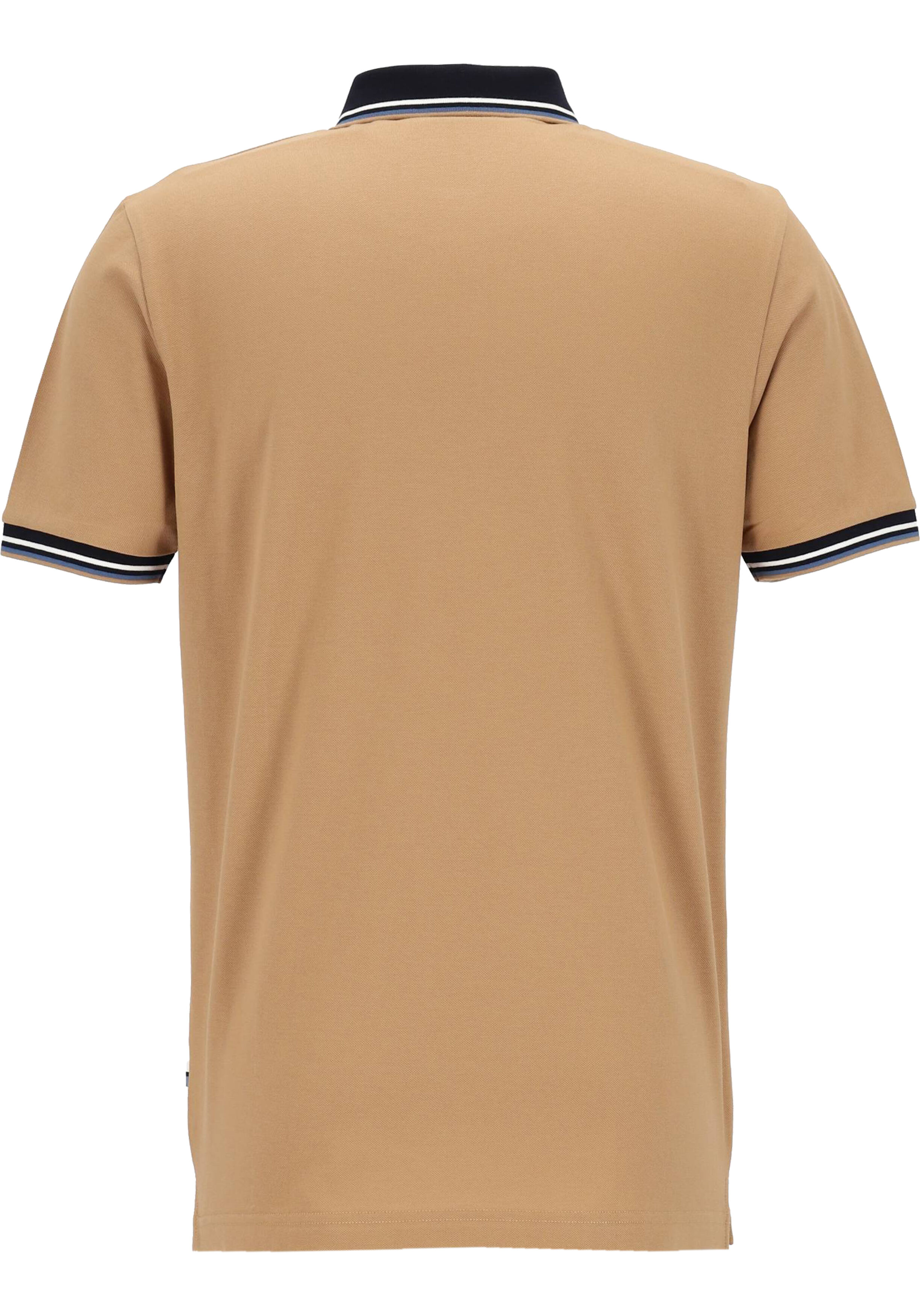 OLYMP Polo Casual, modern fit polo, caramel