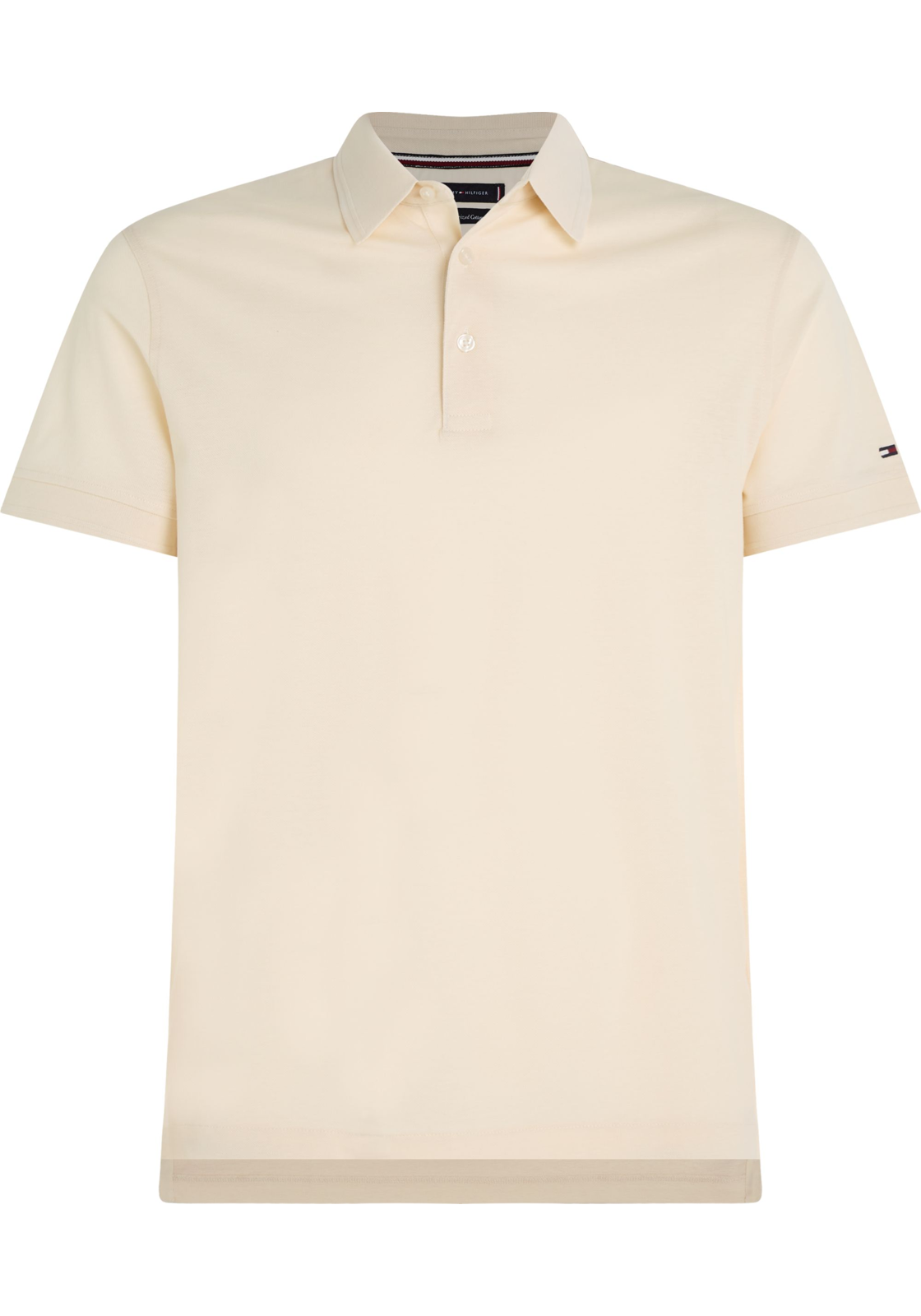 image_2_MW0MW34747AEF_F_C4101wid2000amphei2000ampop_usm1710 Tommy Hilfiger Dc Es Mercerized Pique Slim Polo, heren poloshirt, beige