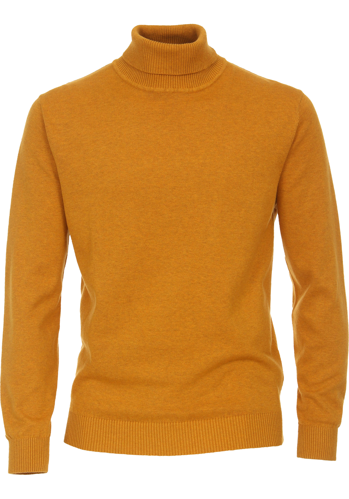 Redmond heren coltrui katoen, geel (middeldik) Redmond heren coltrui katoen, geel (middeldik)