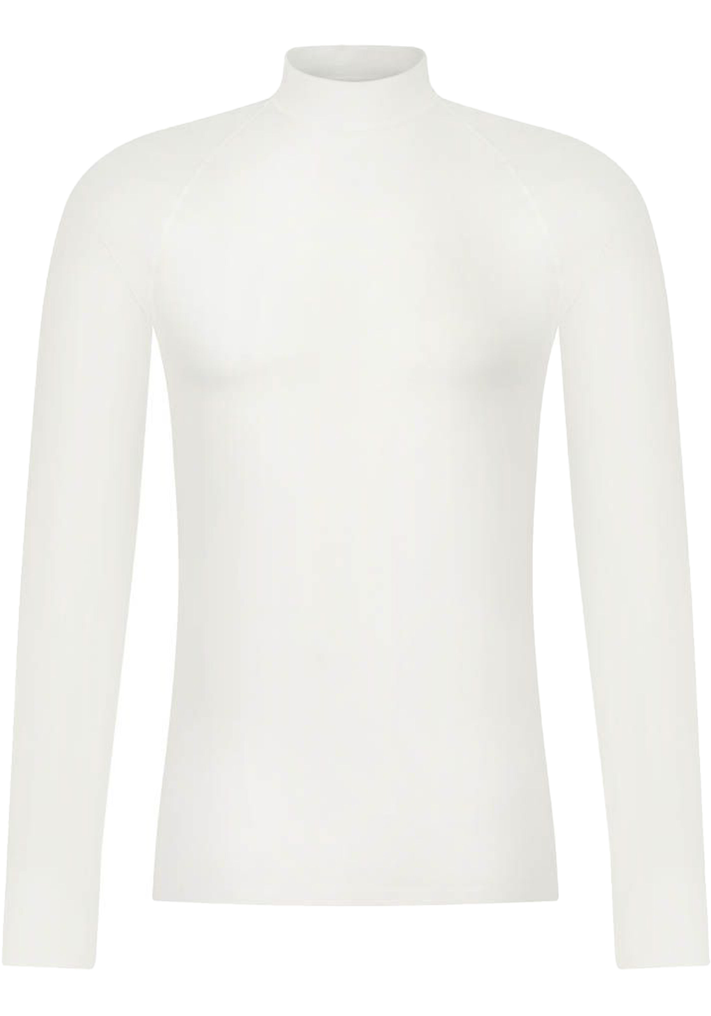 RJ Bodywear Thermo thermoshirt (1-pack), heren thermoshirt met opstaande boord, wolwit
