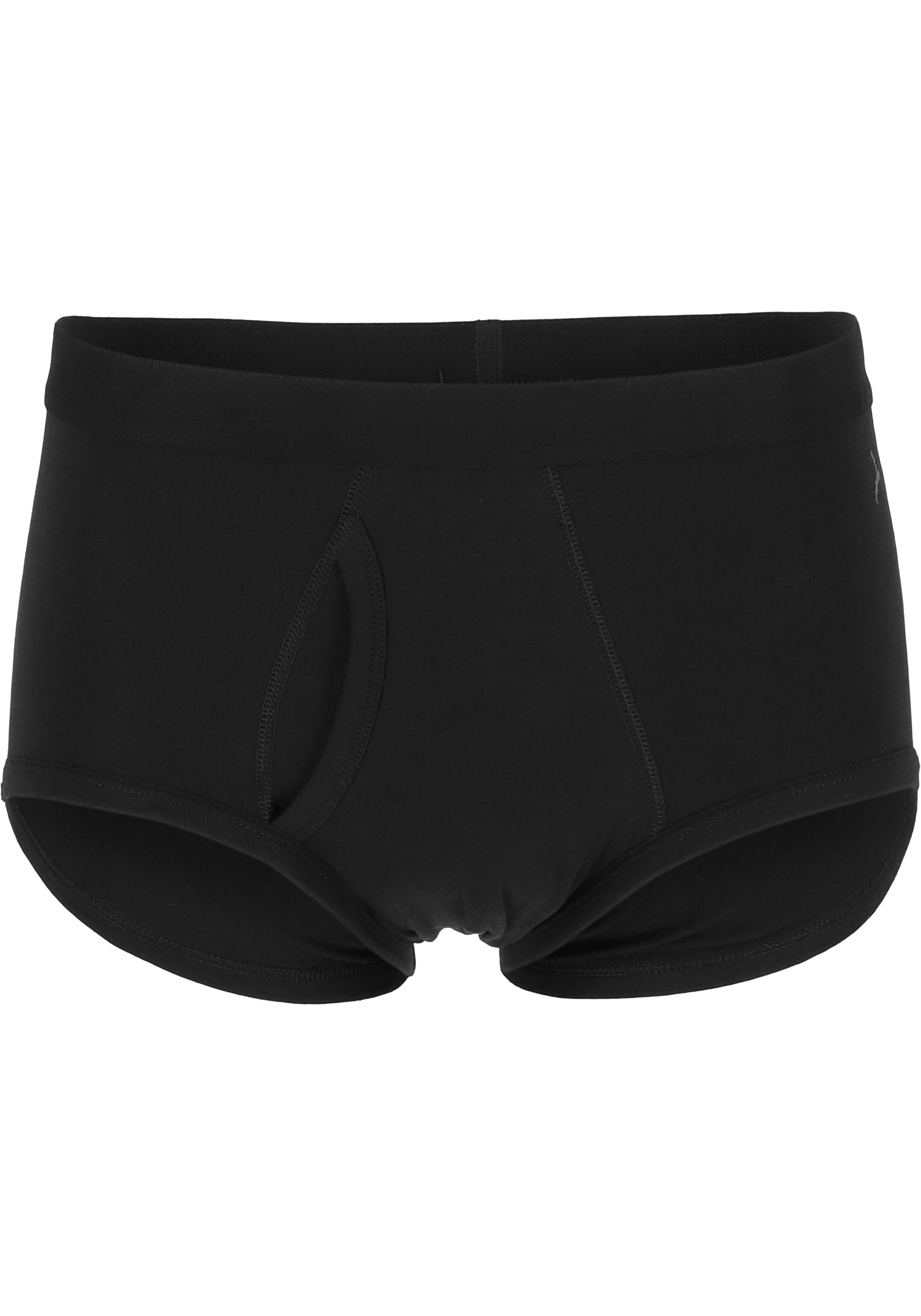 TEN CATE Basics men slips (3-pack), heren heupslips met gulp, zwart