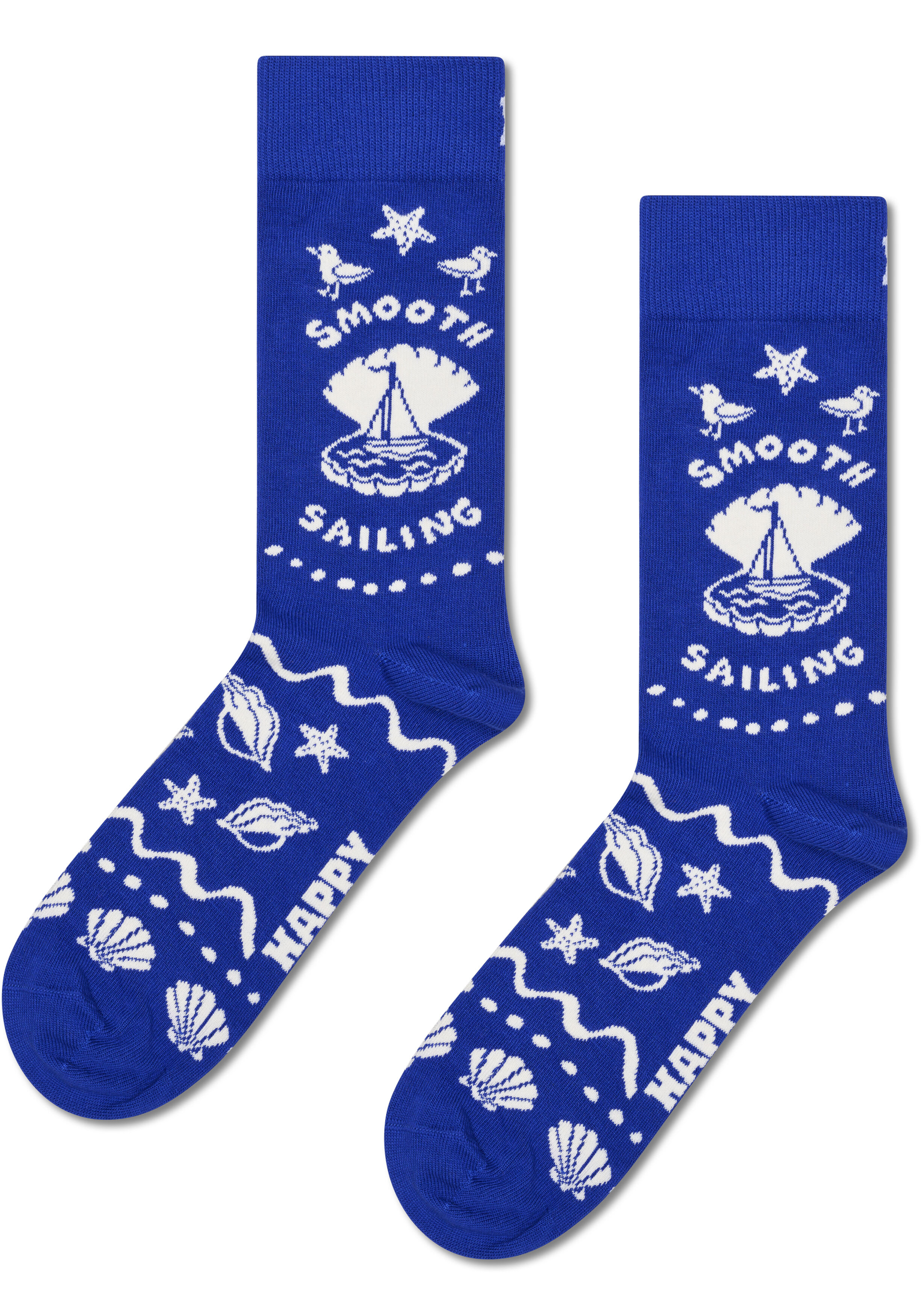 Happy Socks Smooth Sailing Sock, unisex sokken, blauw