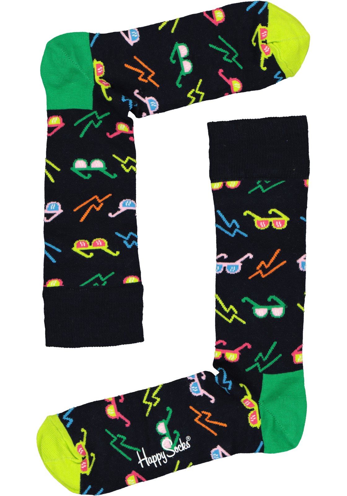 2-7333102504811_happy_socks_giftset_HR Happy Socks Navy Socks Gift Set (4-pack), blauw met zon en kleur