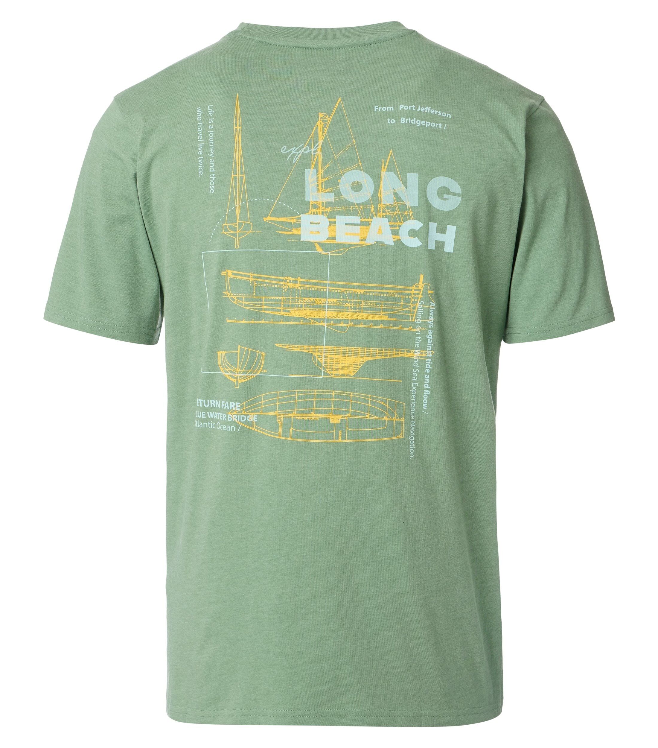 CASA MODA comfort fit heren T-shirt, turquoise