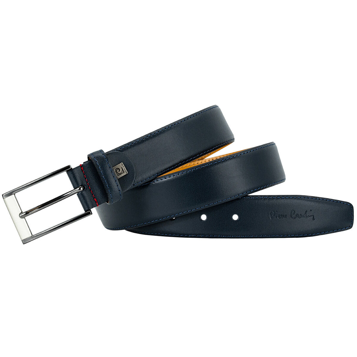 PIERRE CARDIN leren heren riem, marine