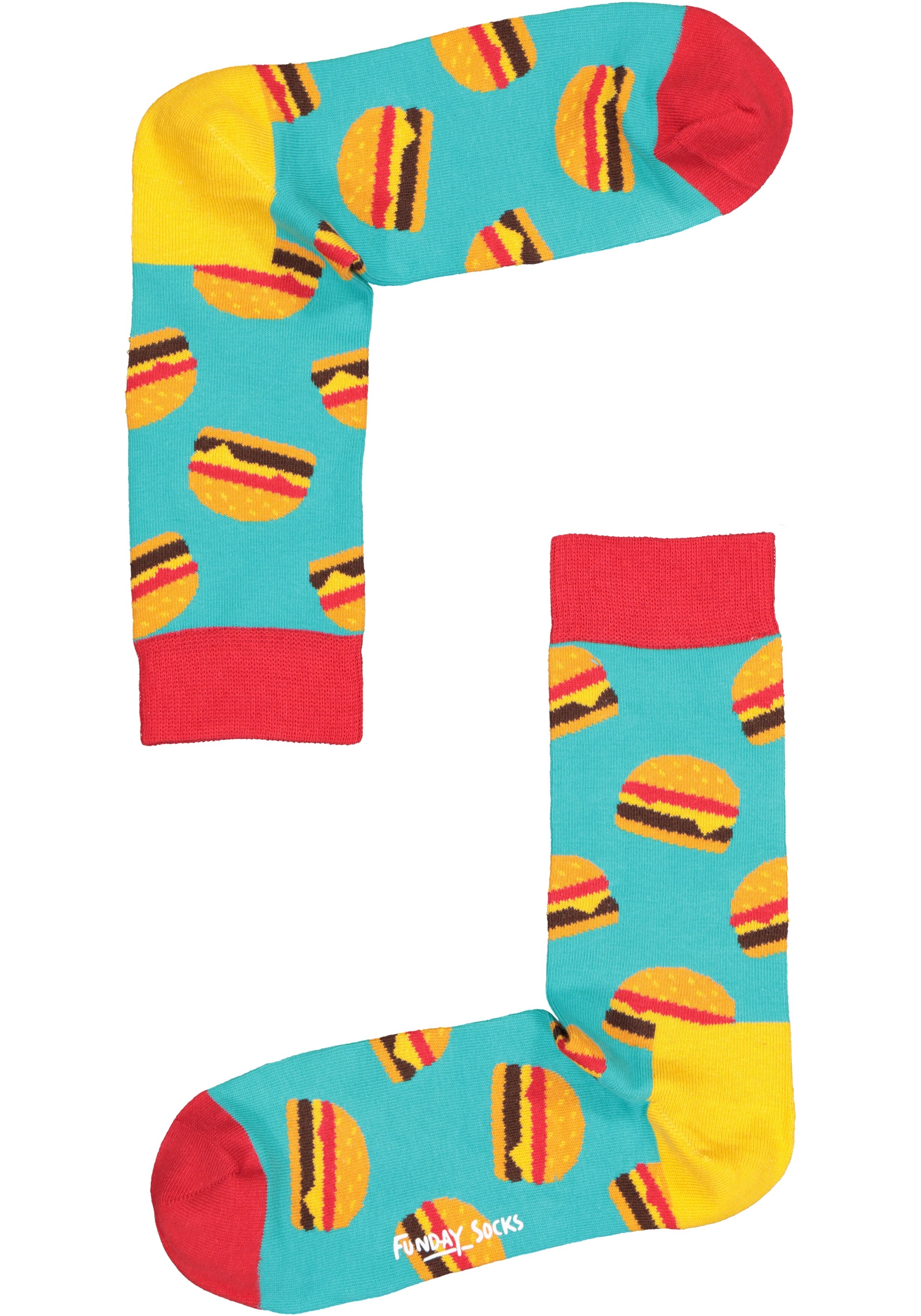 Funday Socks Giftset unisex sokken (4-pack), Beer and party food