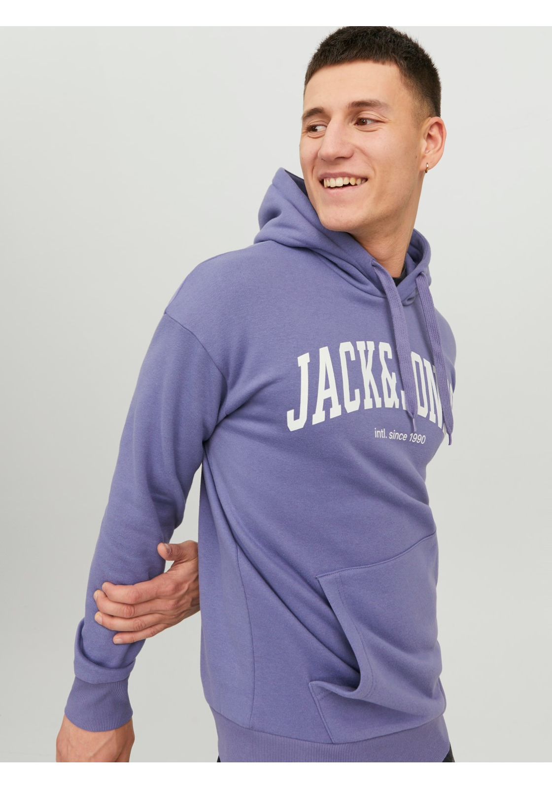 image_8_jj__4279864__creativejpgv60434f37dd57f981d5a6c626b7fa676a68c4 JACK & JONES Josh sweat hood regular fit, heren hoodie katoenmengsel met capuchon, paars