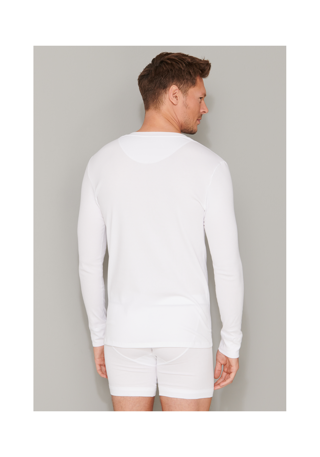 image_4_174019-100_1_1280x1280 SCHIESSER Retro Rib T-shirt (1-pack), heren shirt lange mouwen dubbelrib biologisch katoen knoopsluiting wit