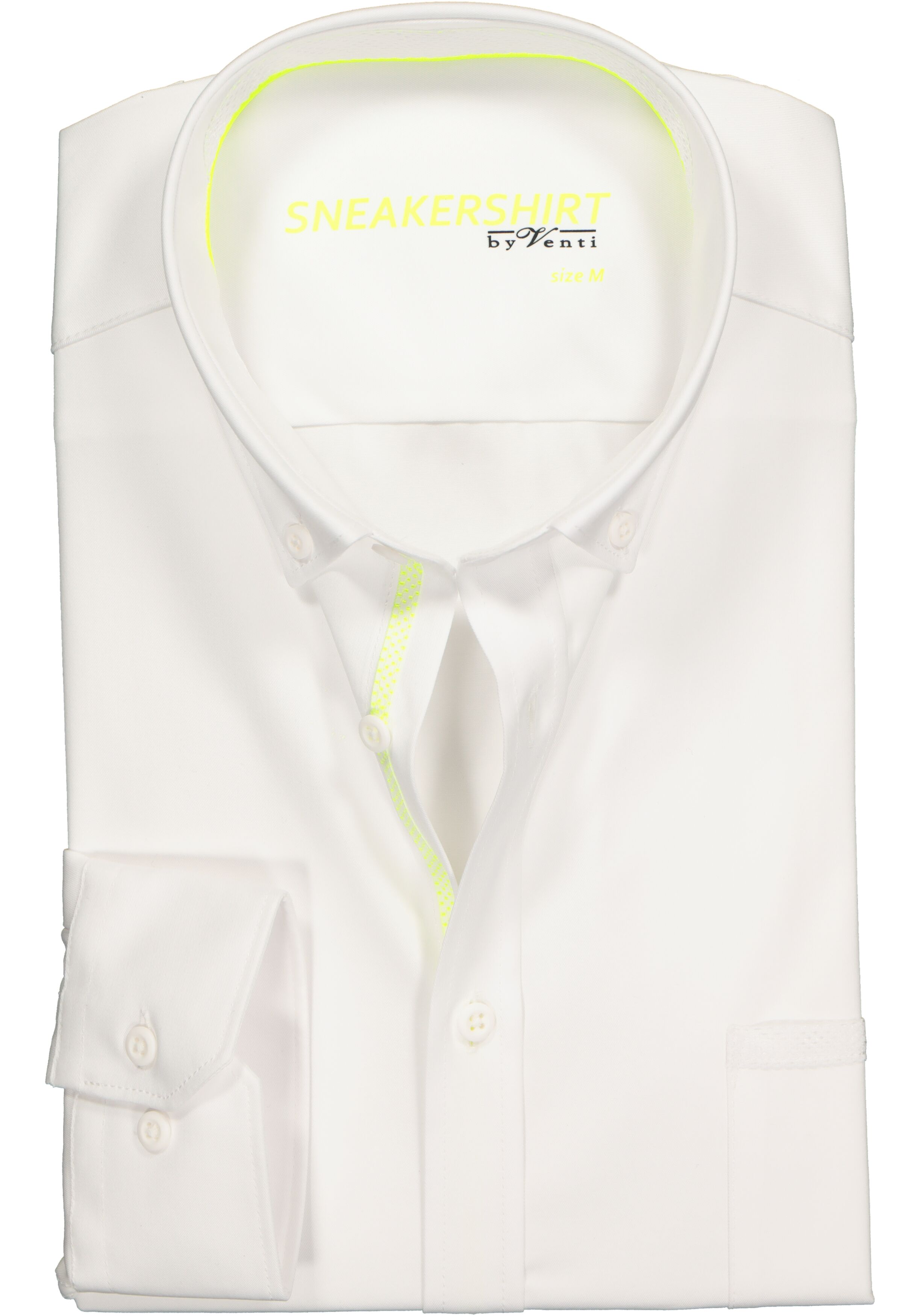 VENTI modern fit overhemd, wit (neon contrast)  