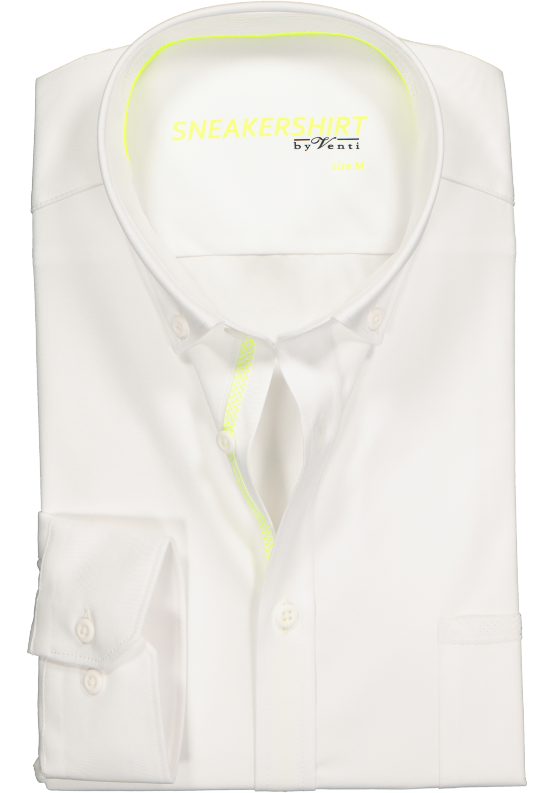1-4056194930520_venti-overhemd_HR VENTI modern fit overhemd, wit (neon contrast)