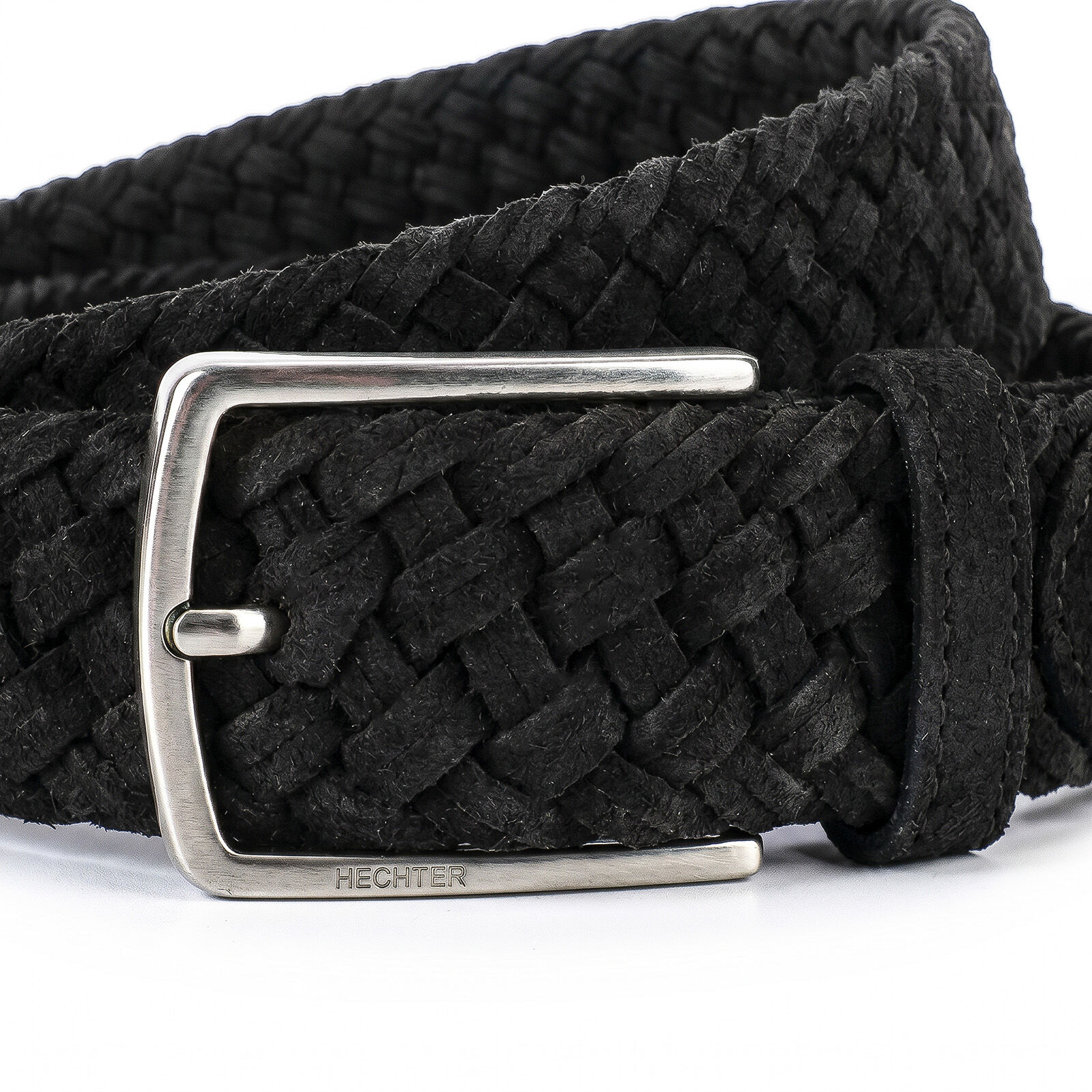 HECHTER leren heren riem, zwart