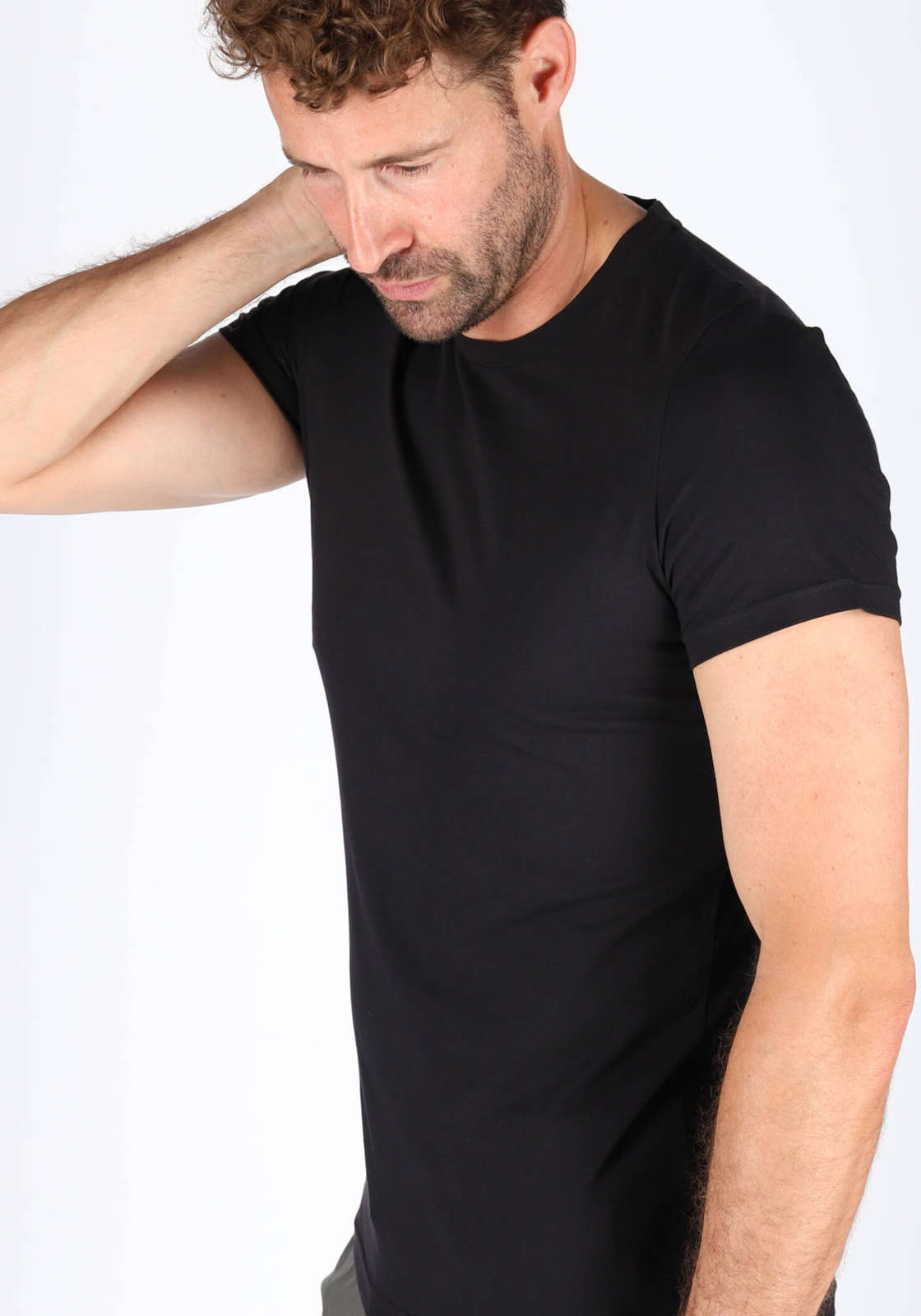 04-9009984160435-hemdvoorhem-Shoot_Auke_898091_HOM-tm_juni_2028-basis-401330-400004_HR HOM Supreme Cotton tee-shirt (1-pack), heren T-shirt O-hals, zwart