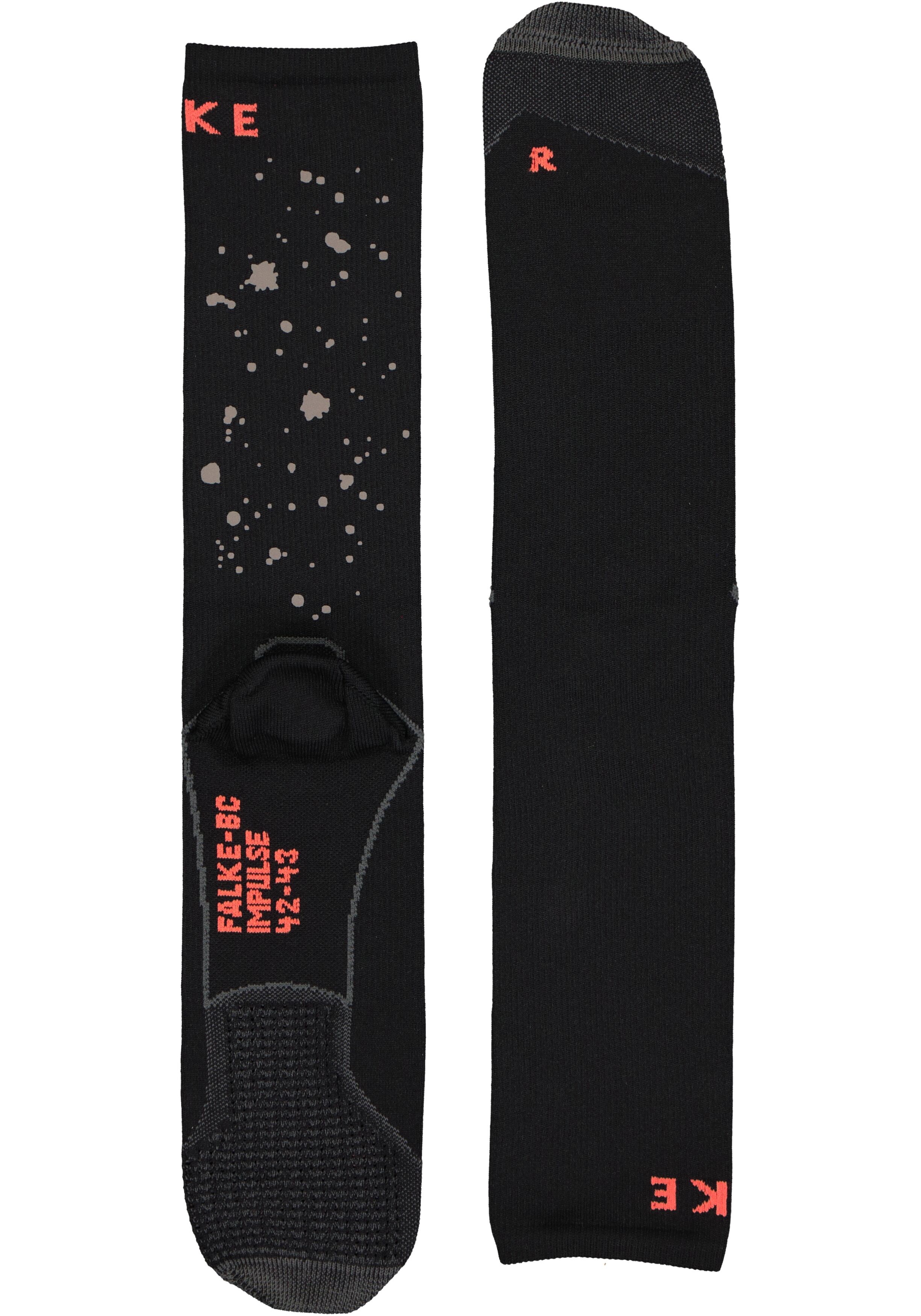 FALKE BC Impulse Reflective unisex fietssokken, zwart