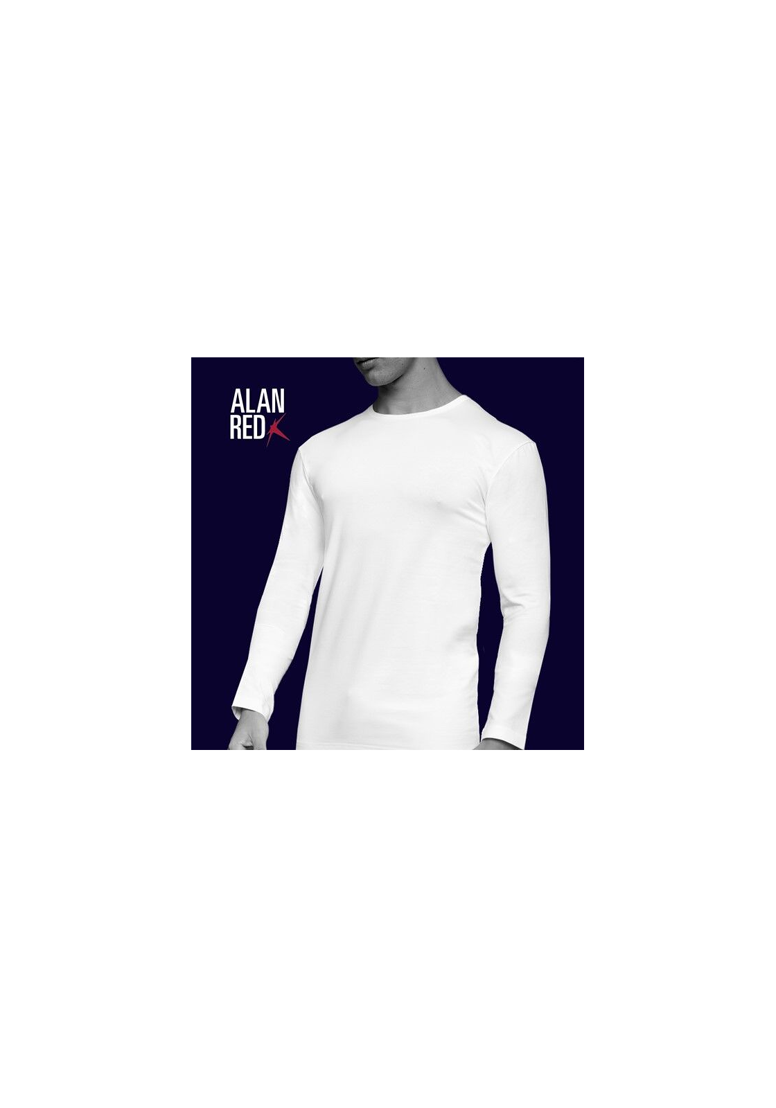 7804_Alan_Red_stretch_longsleeve_T-shirt_olbia_kopie ALAN RED T-shirts Olbia (2-pack), O-hals lange mouw stretch, zwart