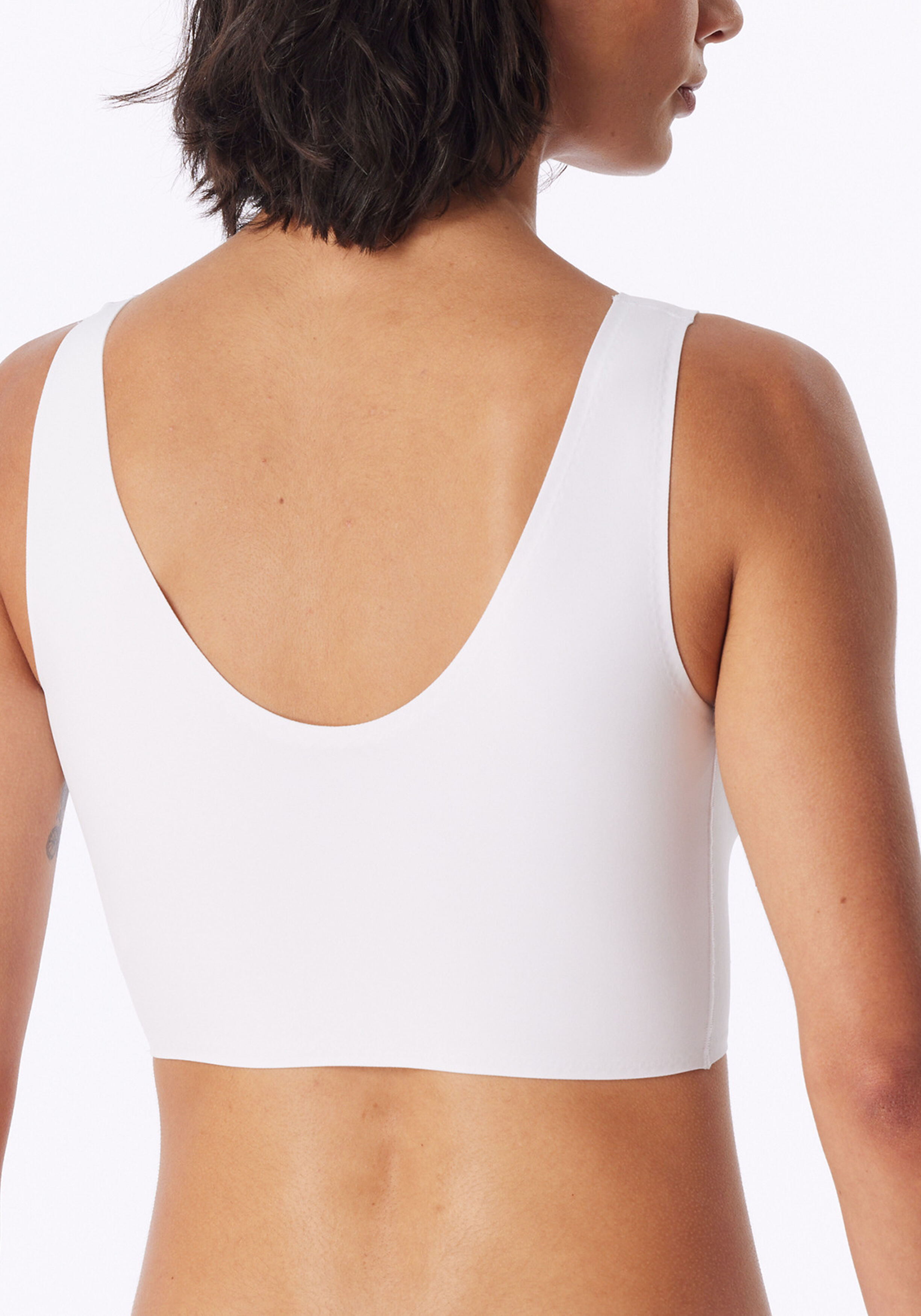 SCHIESSER Invisible Soft dames bralette, met uitneembare cups, wit