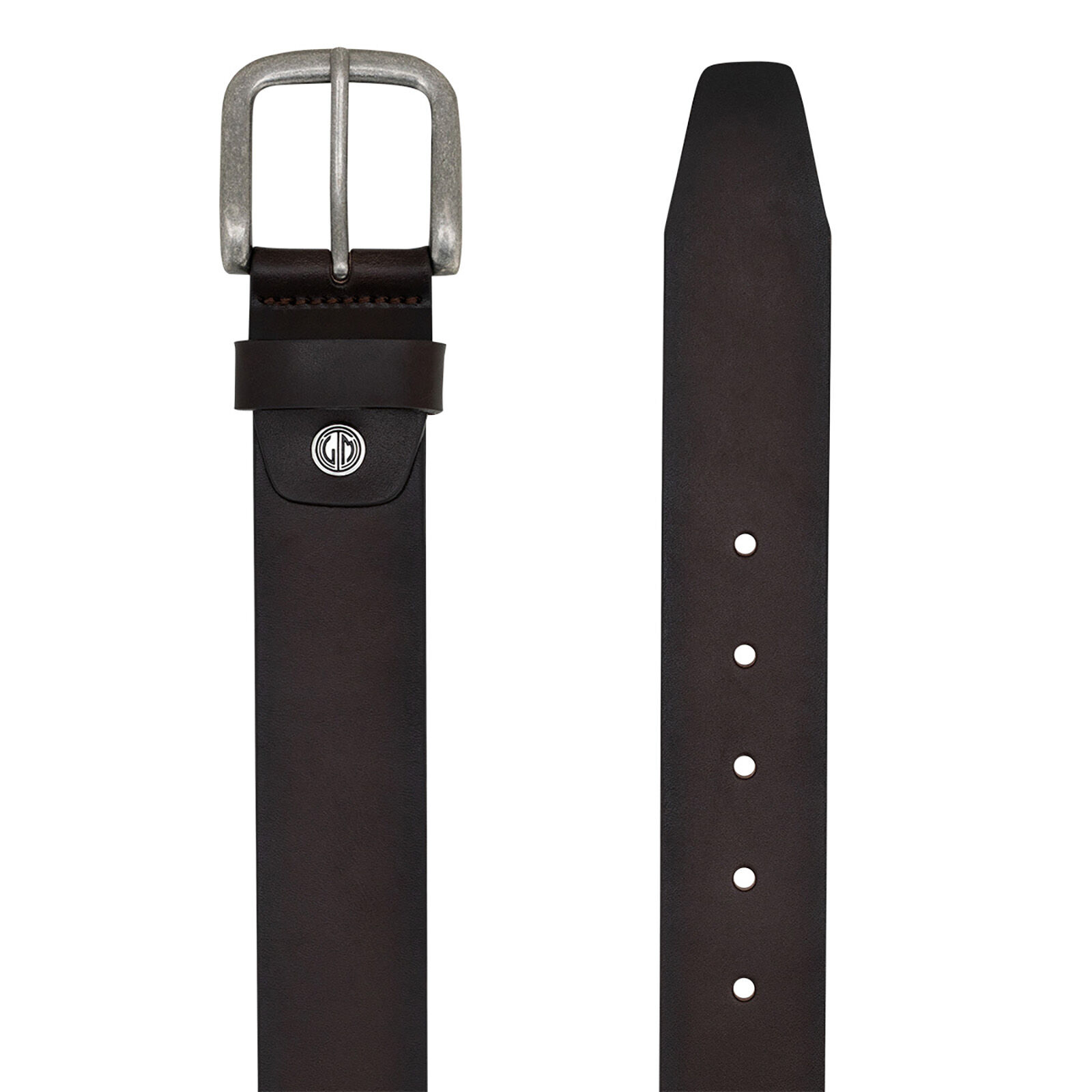 LINDENMANN leren heren riem, bruin