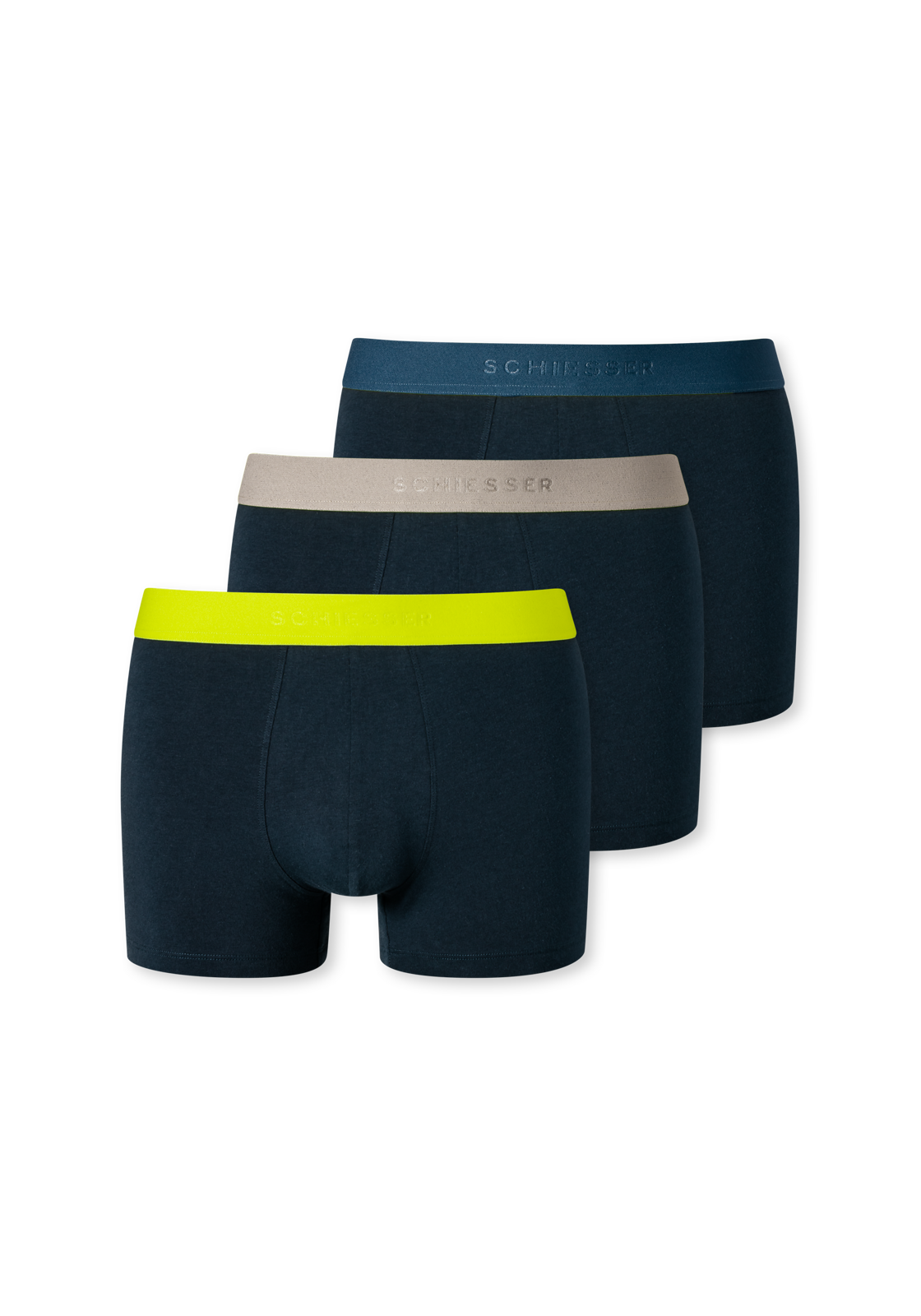 image_2_180194-910_2_1280x1280 SCHIESSER 95/5 boxer (3-pack), heren short organic cotton geweven elastische tailleband multicolor