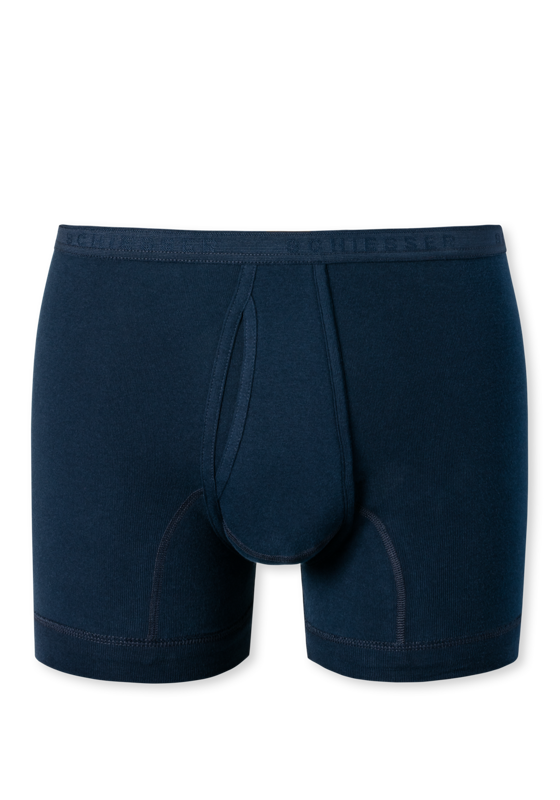 SCHIESSER Original Feinripp boxer (1-pack), heren onderbroek kort met gulp fijnrib marine SCHIESSER Original Feinripp boxer (1-pack), heren onderbroek kort met gulp fijnrib marine