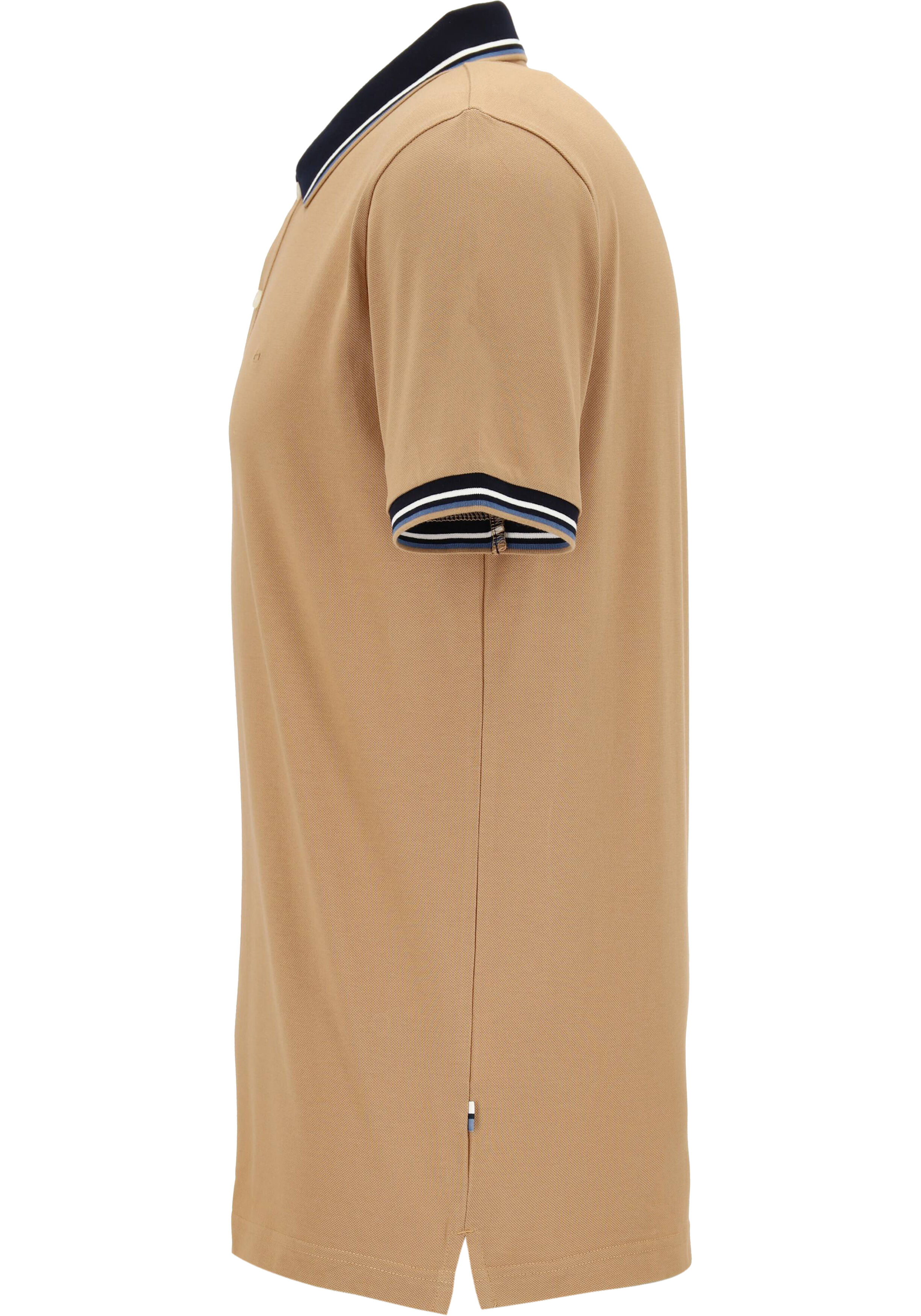 OLYMP Polo Casual, modern fit polo, caramel