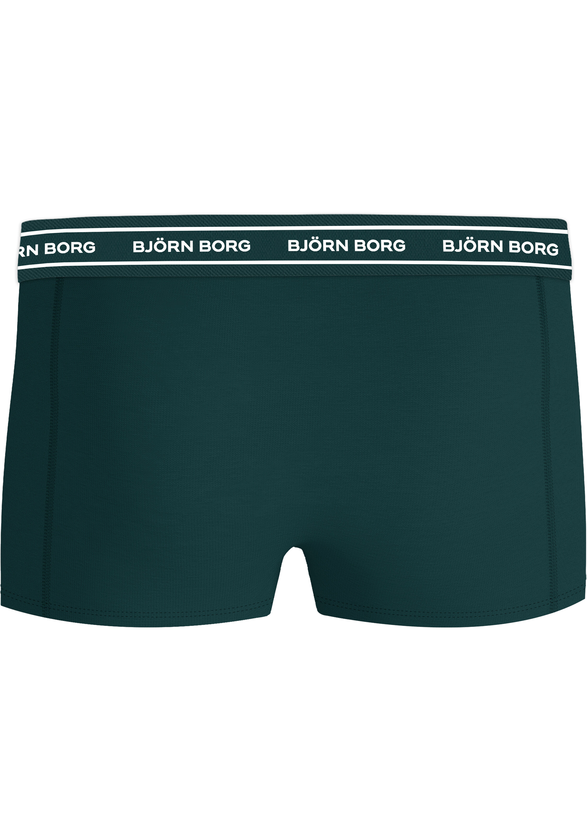 Bjorn Borg Cotton Stretch trunks, heren boxers korte pijp (3-pack), zwart, print, groen