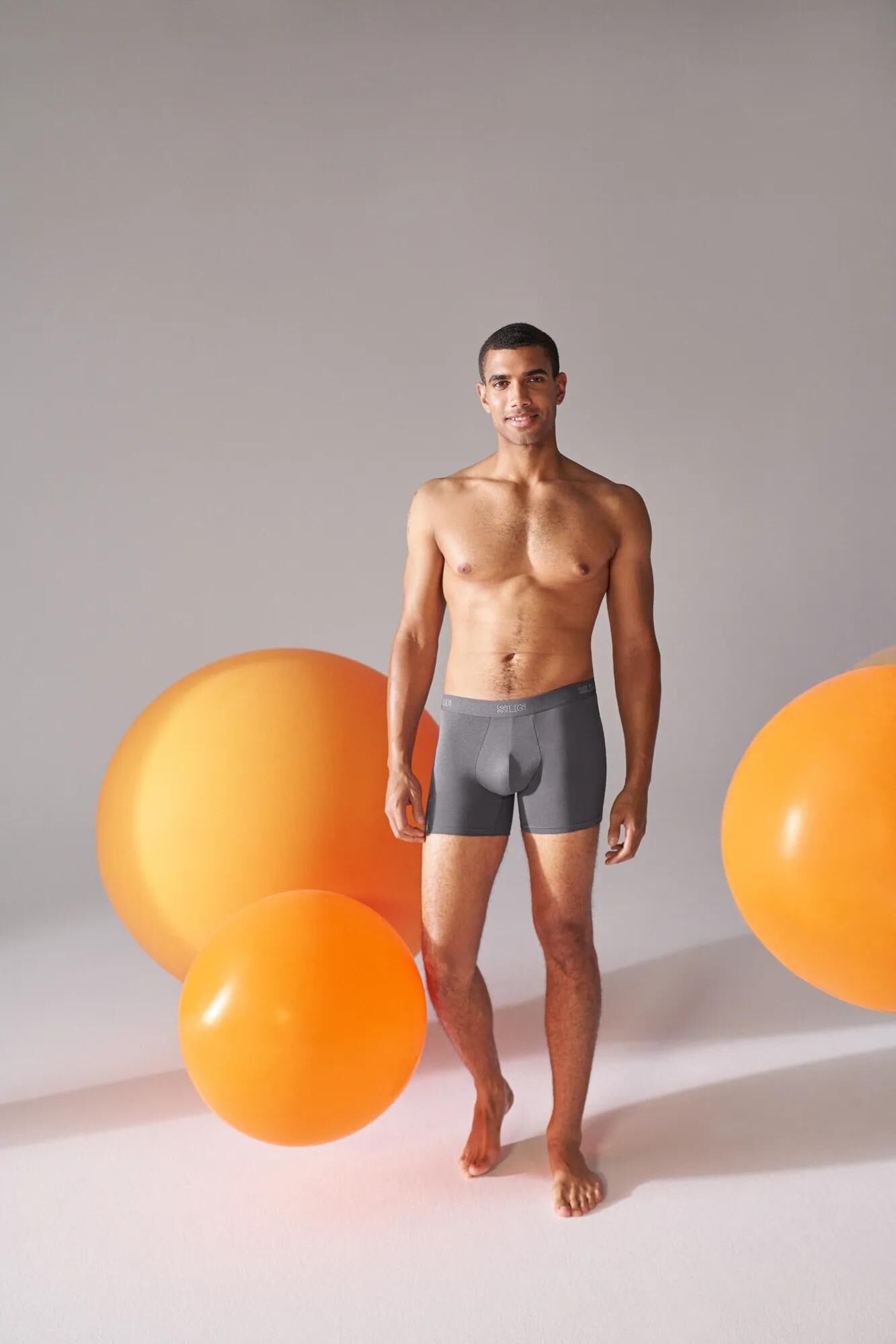 Sloggi Men SLG Base Short, heren boxershort korte pijp (2-pack), middengrijs