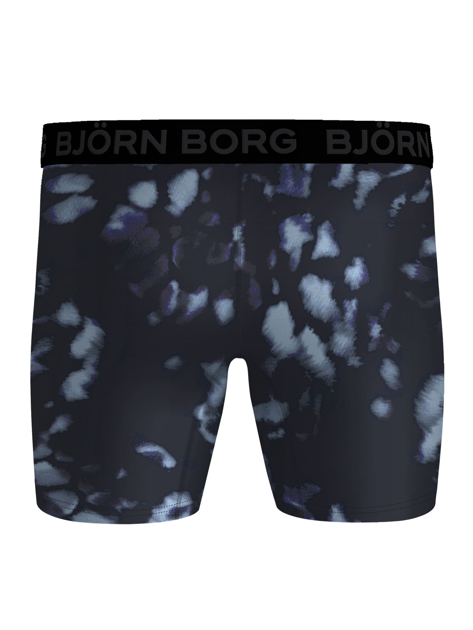 Bjorn Borg Performance boxers, microfiber heren boxers lange pijpen (1-pack), blauw dessin