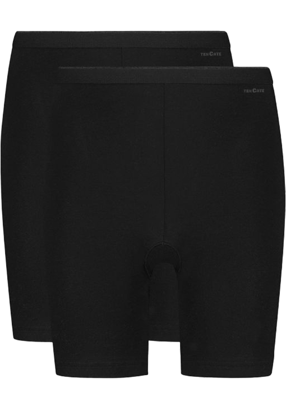 TEN CATE Basics women long shorts (2-pack), dames longshort hoge taille, zwart TEN CATE Basics women long shorts (2-pack), dames longshort hoge taille, zwart