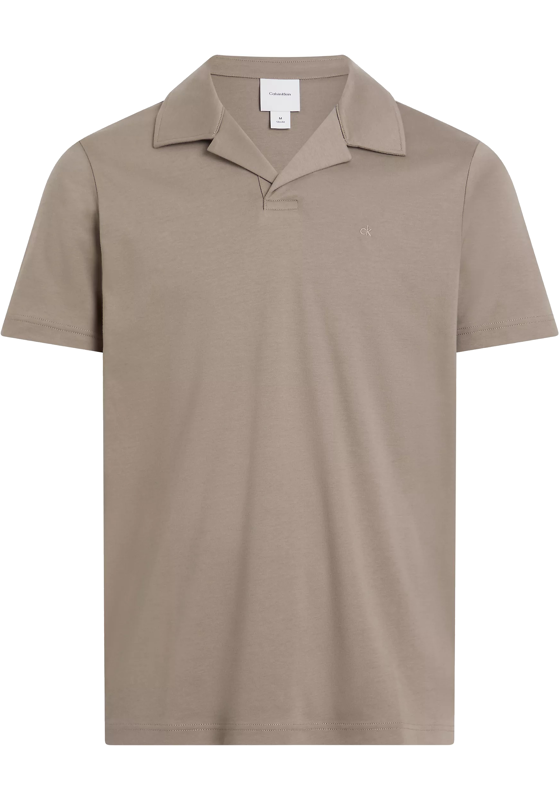 Calvin Klein Liquid Touch Slim Polo, heren poloshirt, taupe Calvin Klein Liquid Touch Slim Polo, heren poloshirt, taupe