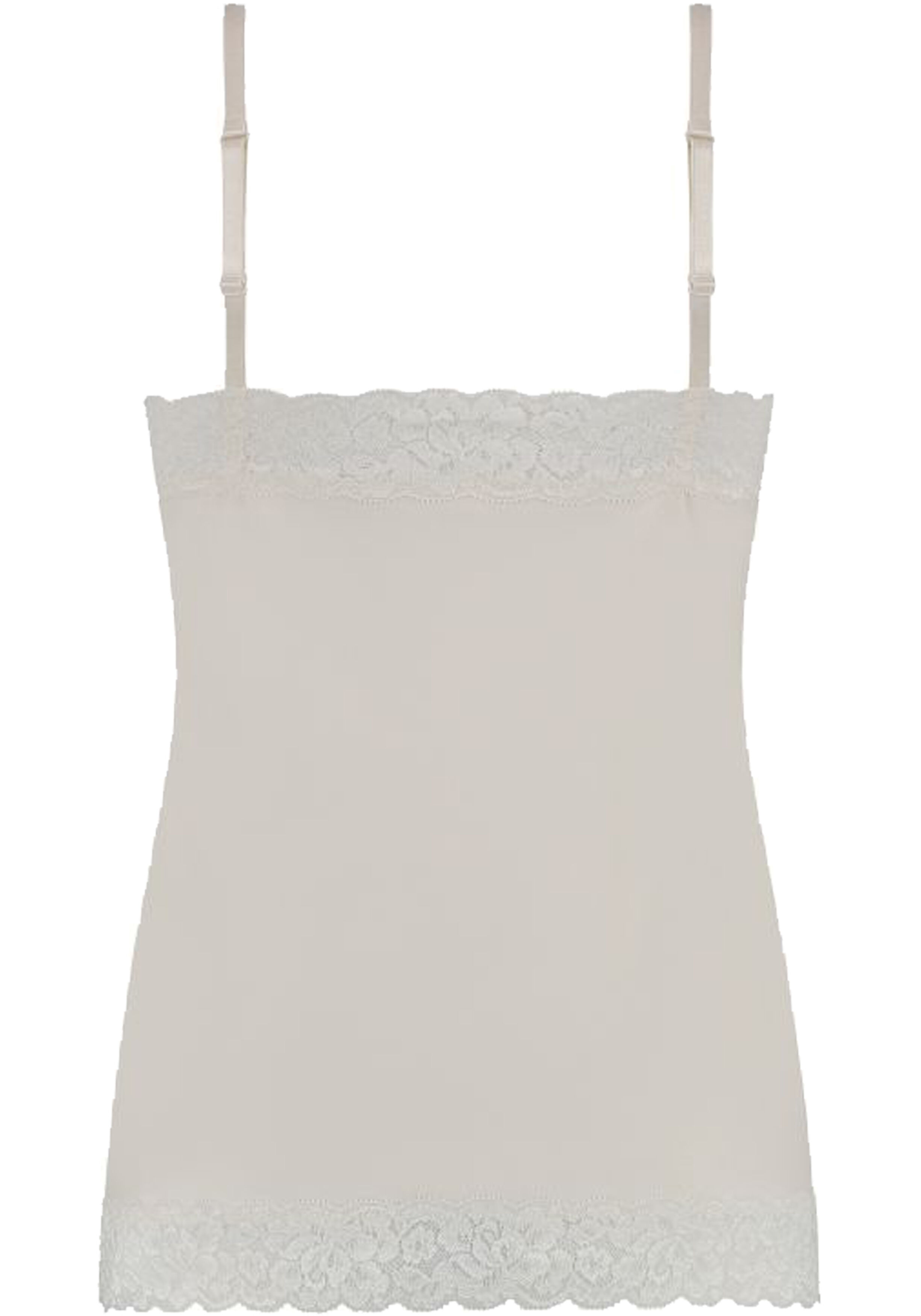 TEN CATE Secrets Lace women spaghetti top met kant (1-pack), dames singlet, gebroken wit