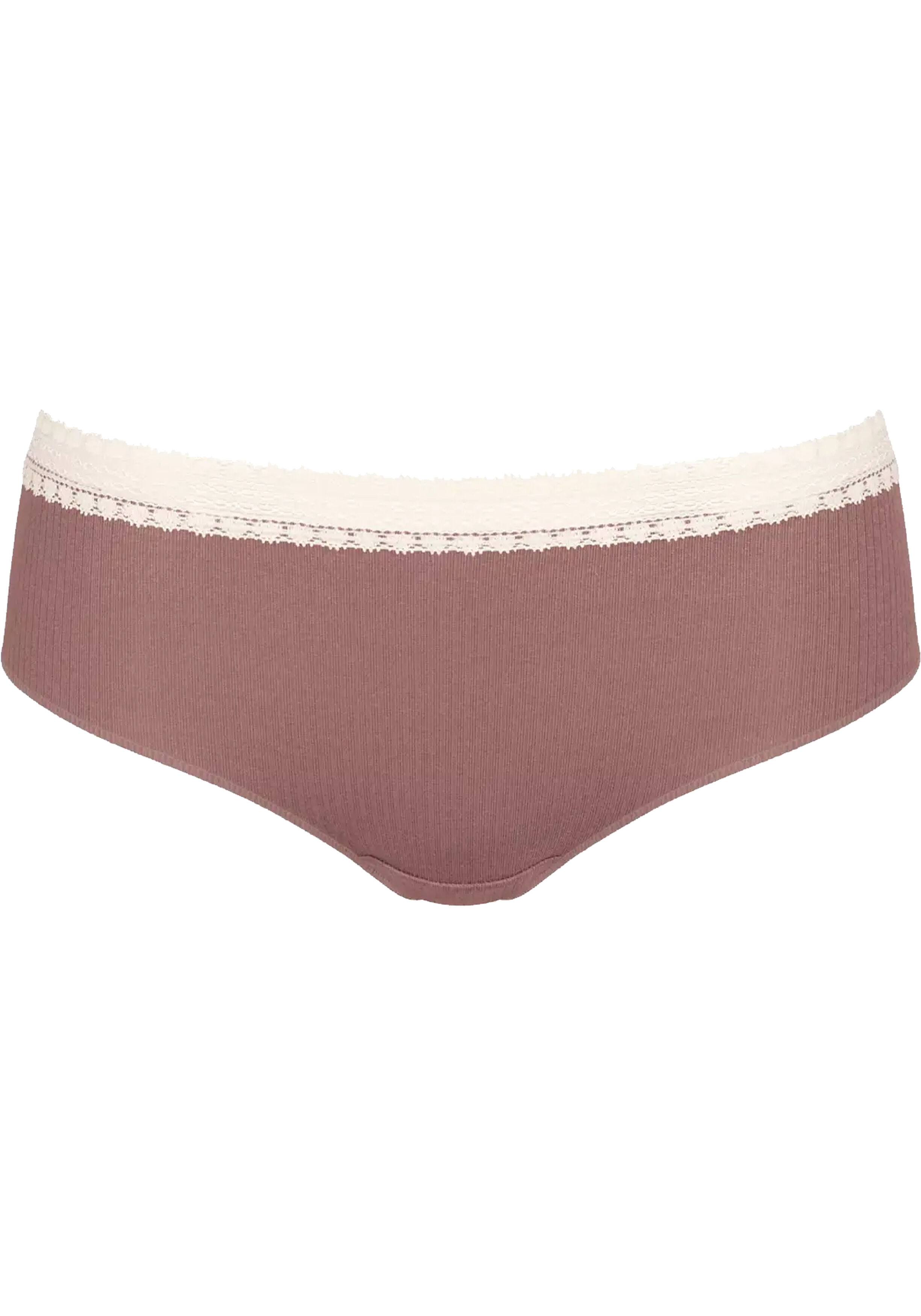 Sloggi Women GO Ribbed R Hipster (2-pack), dames slip, lichtbruin en ecru