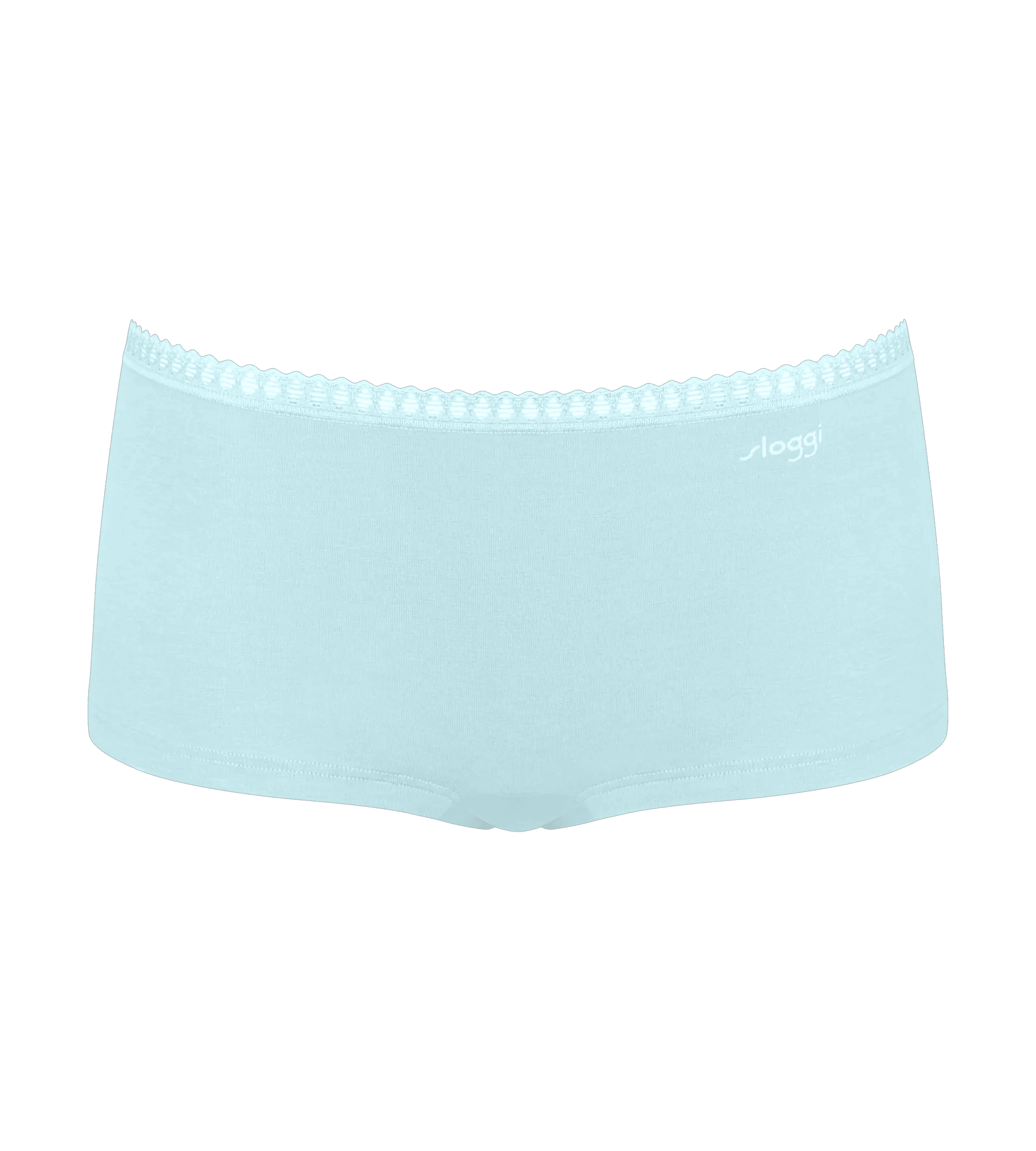 Sloggi Women GO Crush Short (3-pack), dames boxer, lichtblauw, kobaltblauw en blauw, wit en geel gestreept