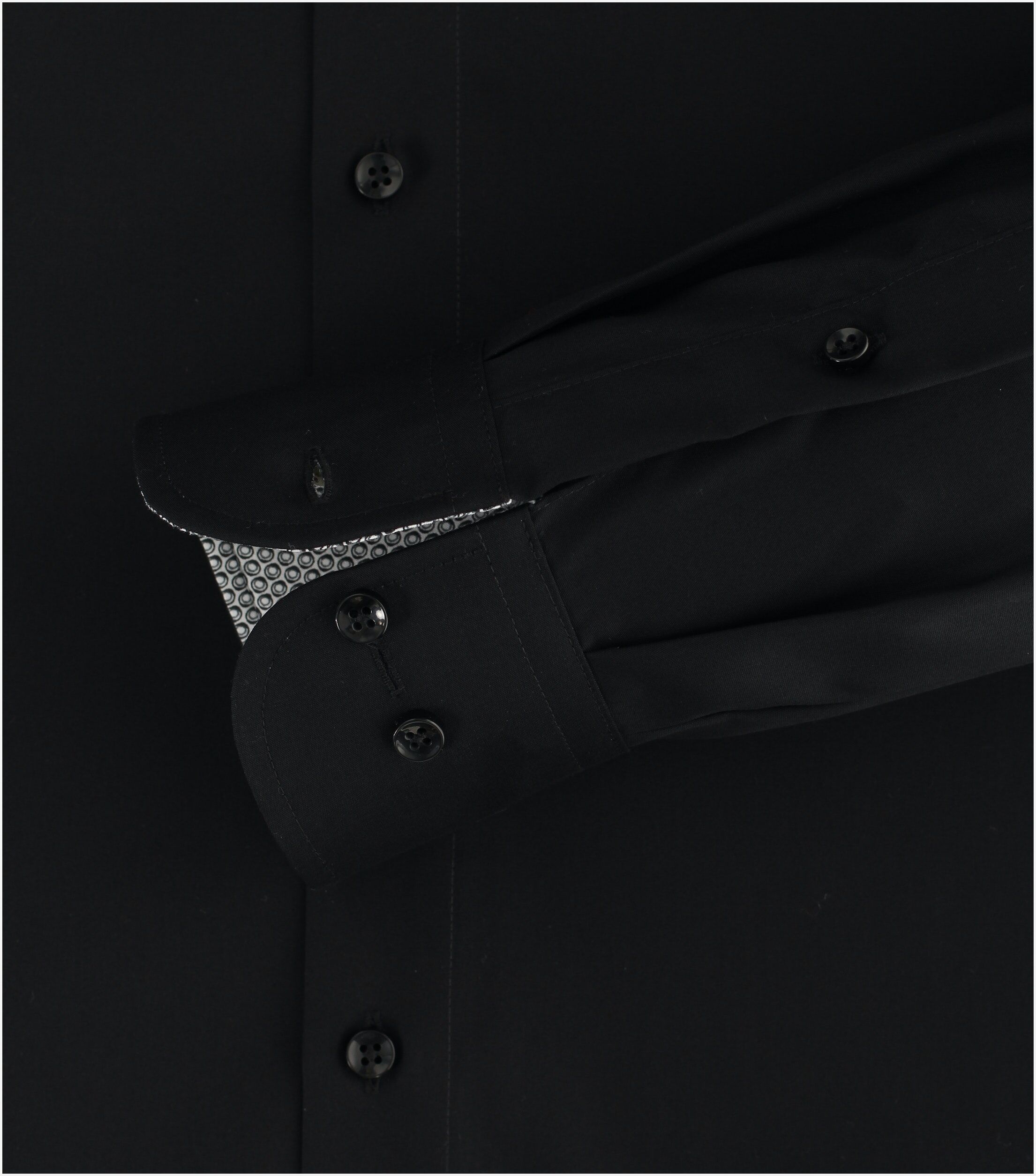 CASA MODA modern fit overhemd, popeline, zwart