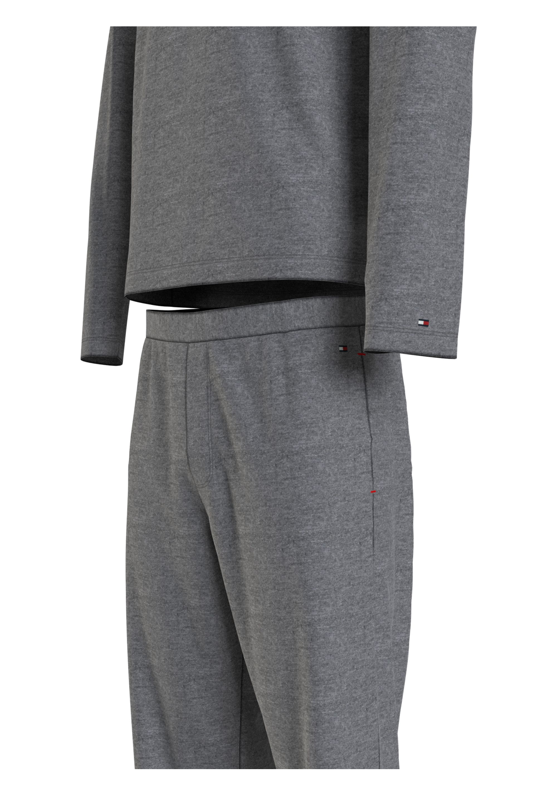 image_6_UM0UM03114P5Q_D3_C3307wid Tommy Hilfiger heren pyjama O-hals, PJ Set jersey, grijs