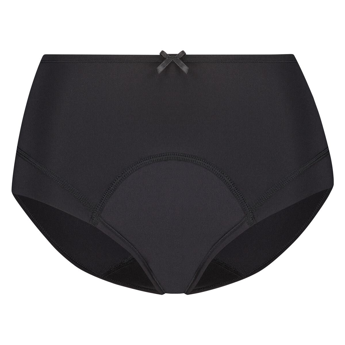RJ Bodywear Period Undies dames maxi brief medium flow (1-pack), menstruatieslip, zwart