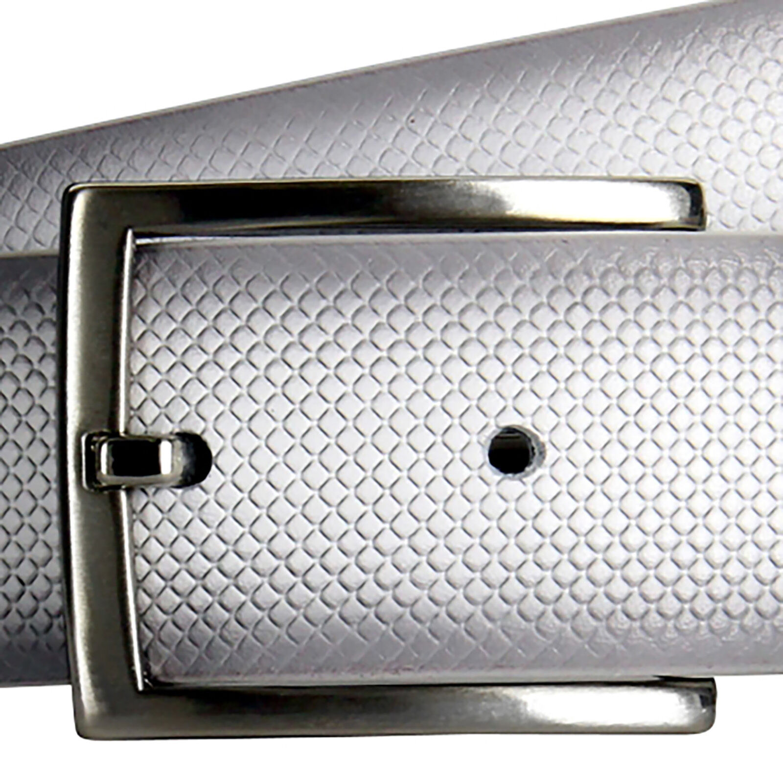 LINDENMANN leren heren riem, wit