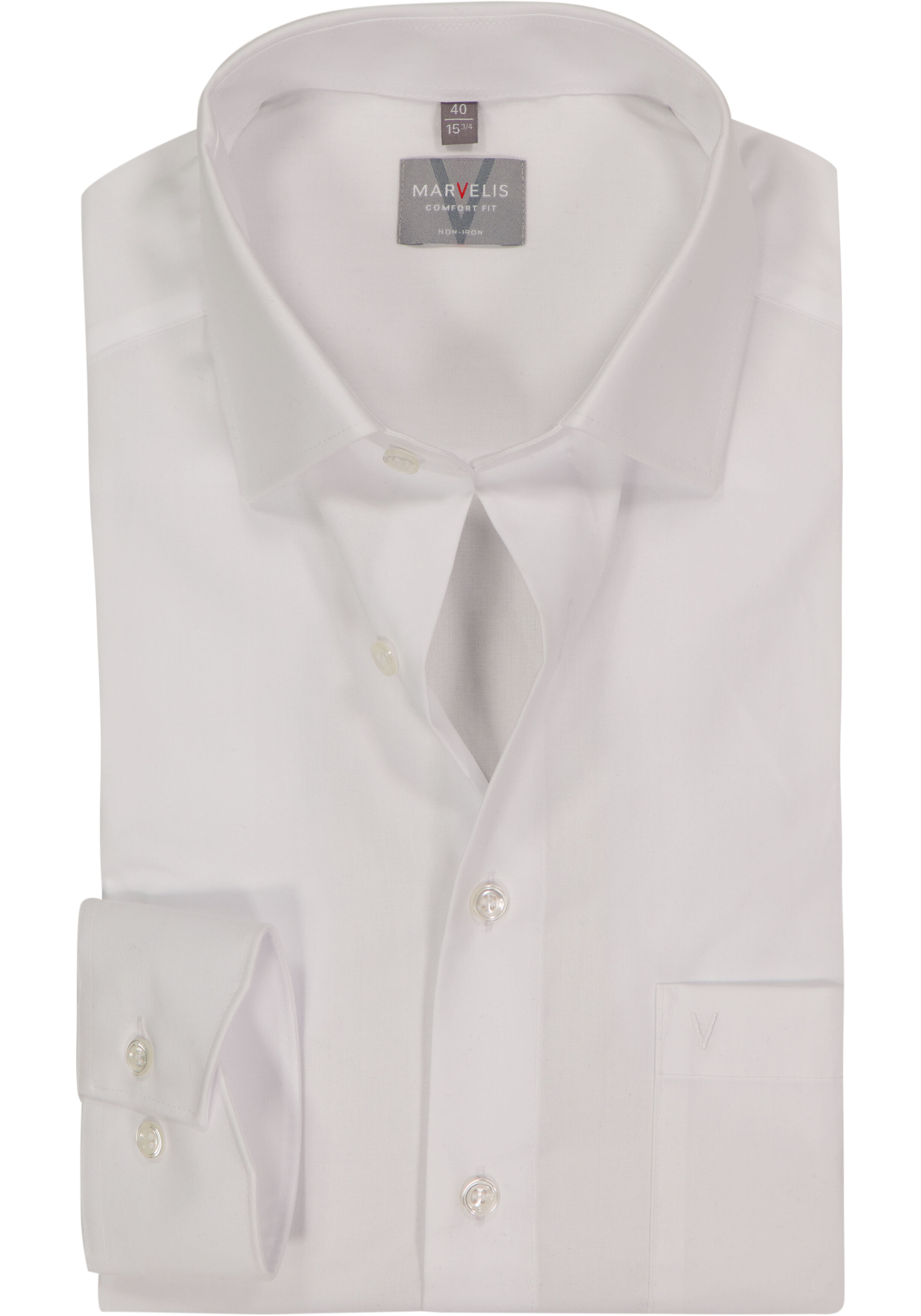 MARVELIS comfort fit overhemd, wit 