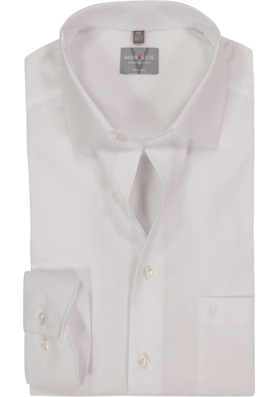 MARVELIS comfort fit overhemd, wit  MARVELIS comfort fit overhemd, wit